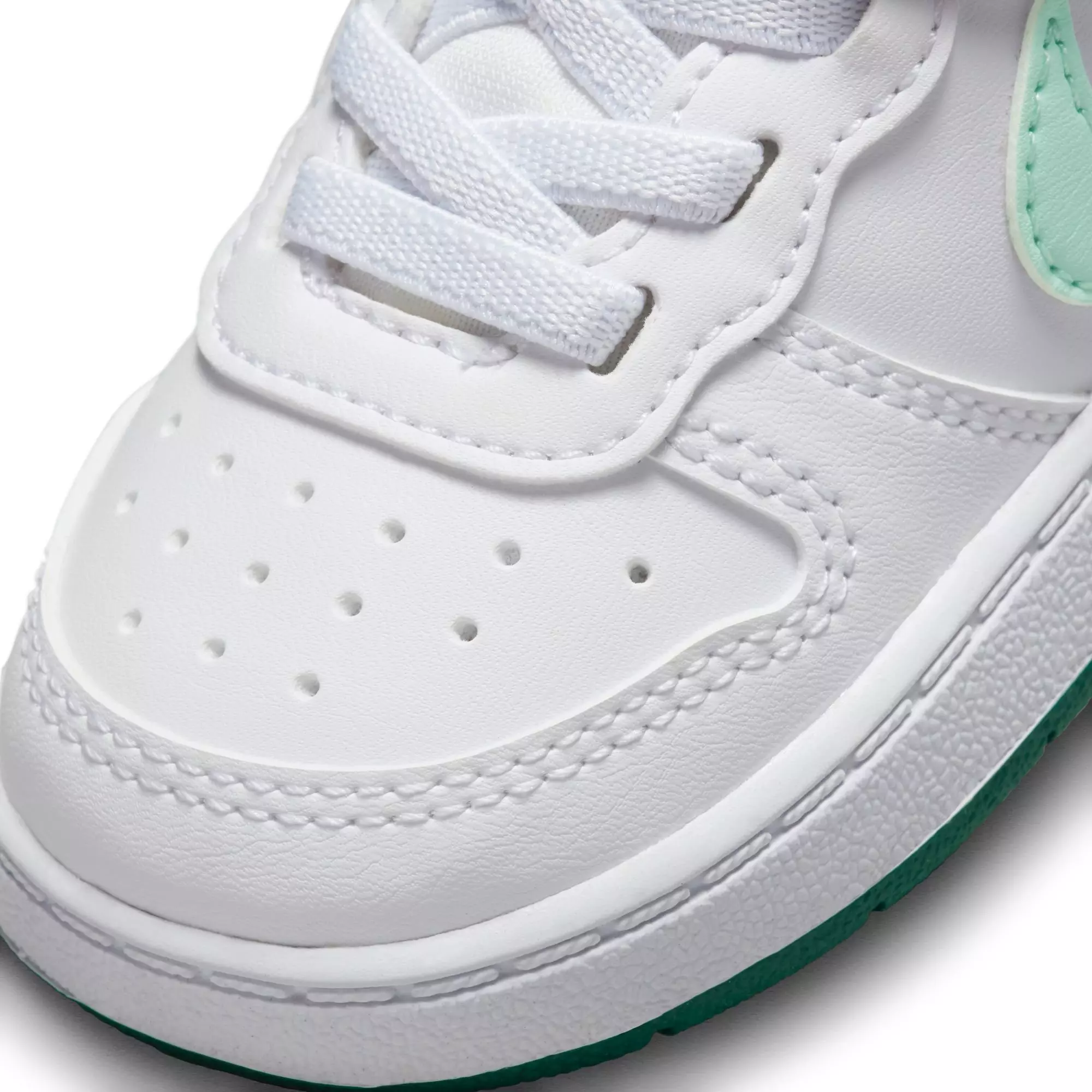 Nike Court Borough Low "White/Teal" Toddler Girls' Shoe - WHITE/TEAL