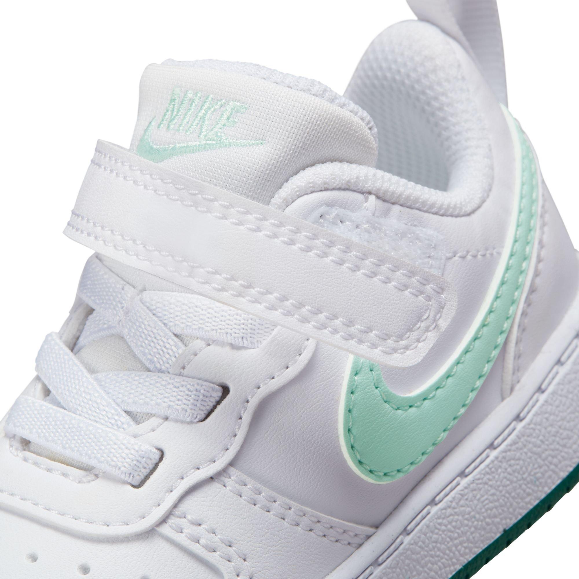 Nike Court Borough Low Toddler Girls' "White/Teal" Shoe