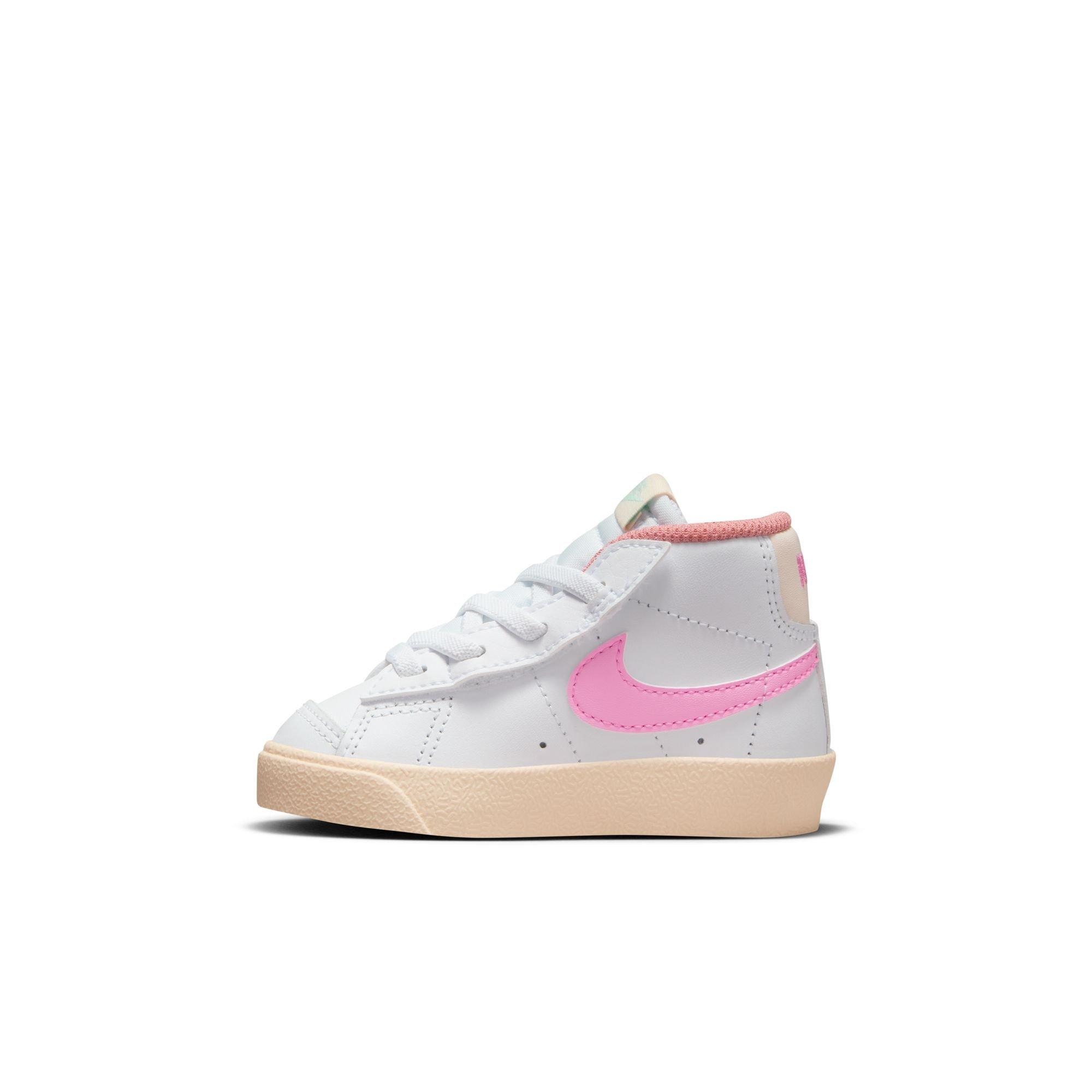 Nike Blazer Mid '77 "White/Pink Spell/Guava Ice/Jade Ice" Toddler Girls' Shoe - WHITE/PINK Thumbnail View 4