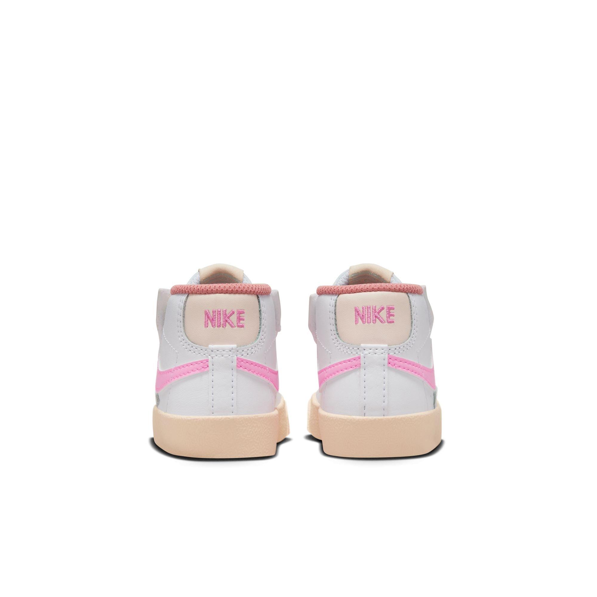 Nike Blazer Mid '77 "White/Pink Spell/Guava Ice/Jade Ice" Toddler Girls' Shoe - WHITE/PINK Thumbnail View 6