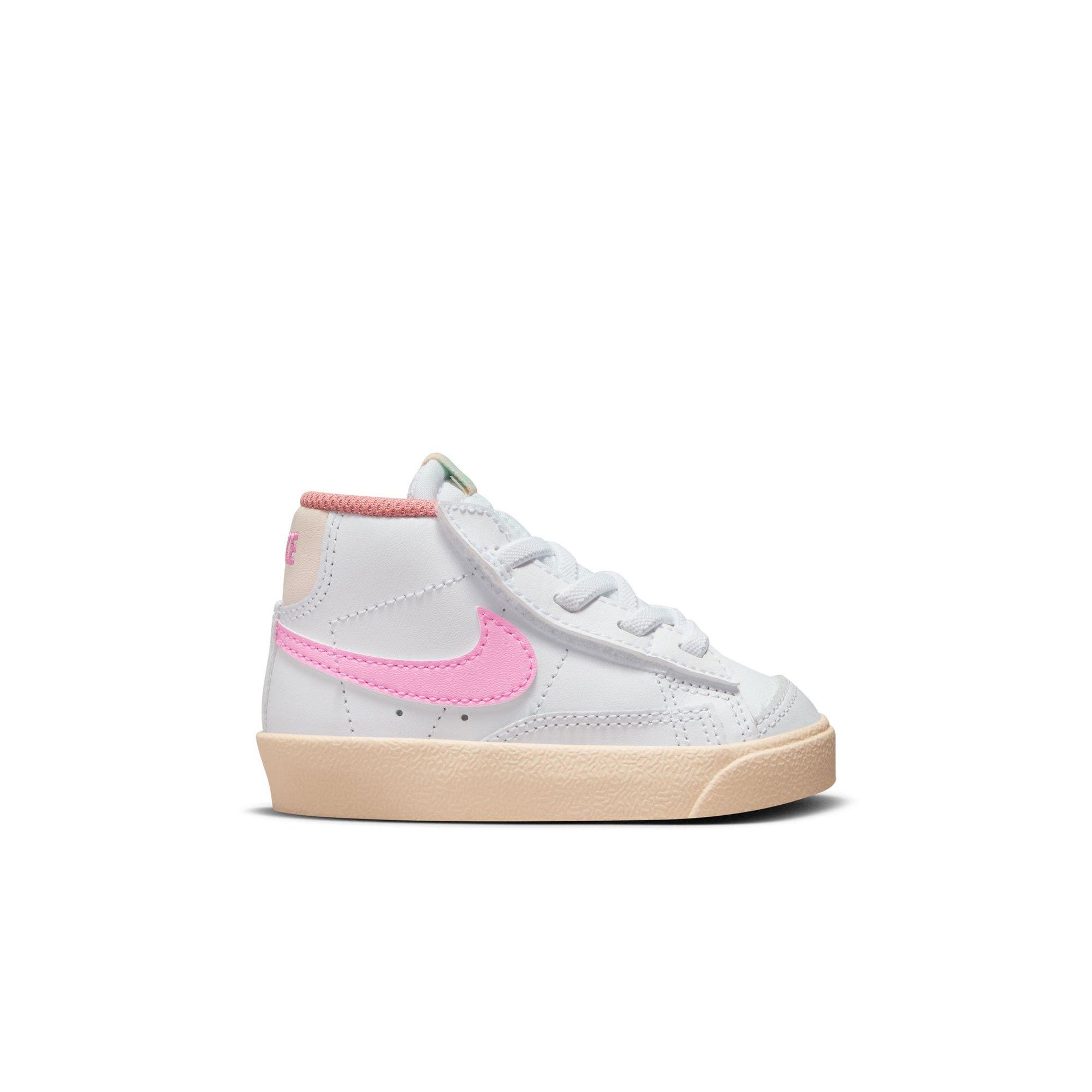 Nike Blazer Mid '77 "White/Pink Spell/Guava Ice/Jade Ice" Toddler Girls' Shoe - WHITE/PINK Thumbnail View 1