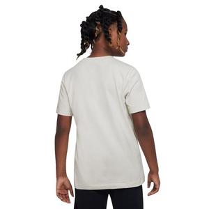 Nike Big Girls' Sportswear Club Seasonal Camo Tee-Bone