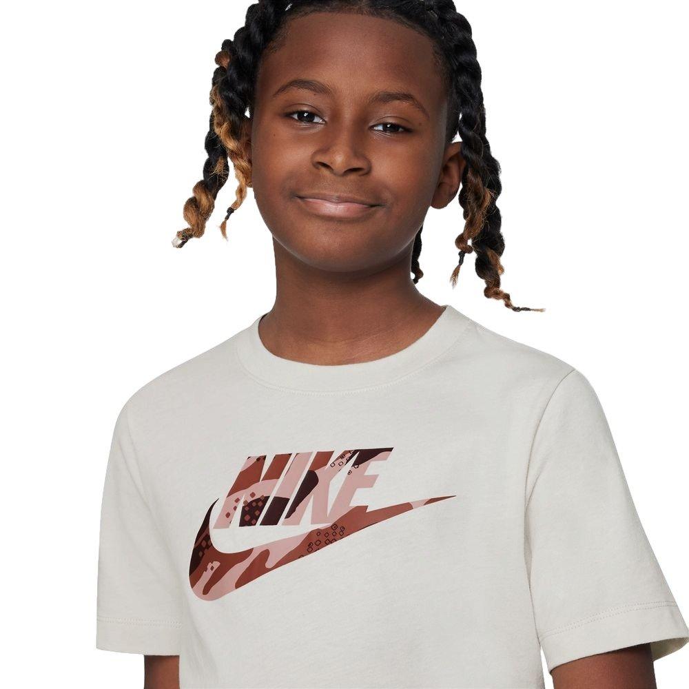 Nike Sportswear Club Seasonal Camo Big Girls' Bone Tee