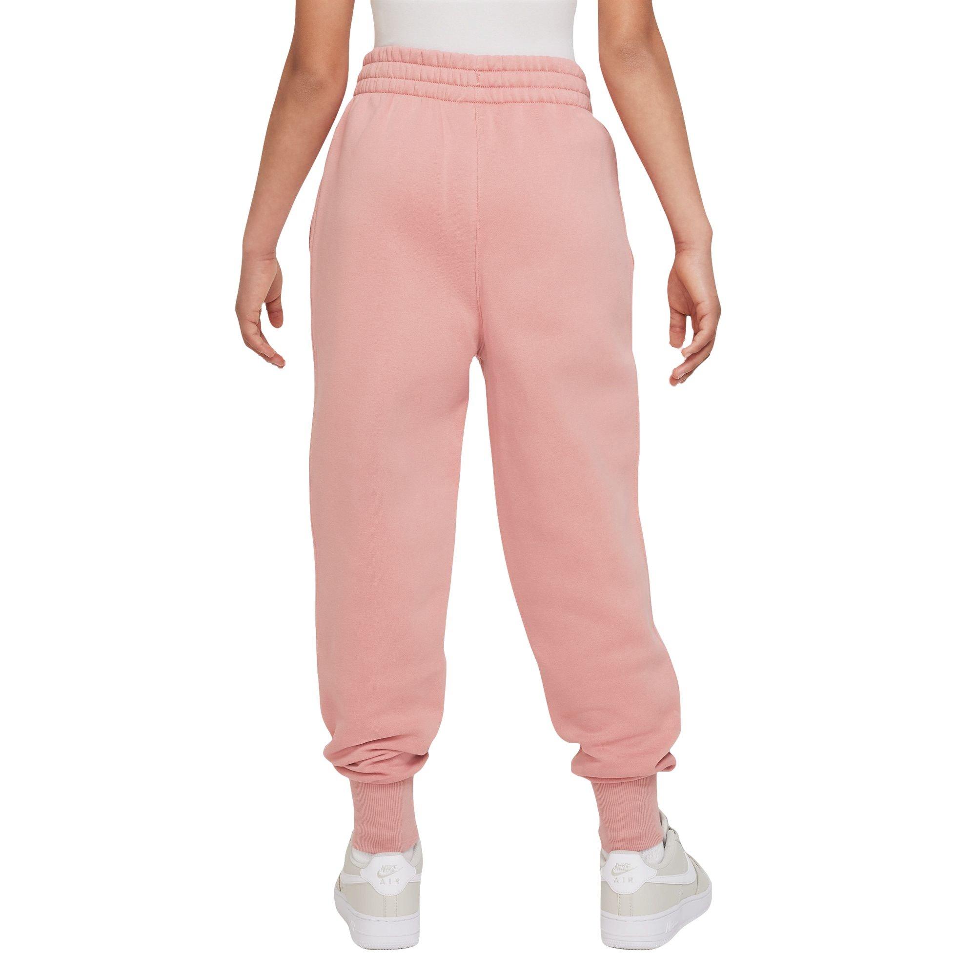Nike Big Girls' Sportswear Club Fleece High-Rise Pants - LT PINK Thumbnail View 2