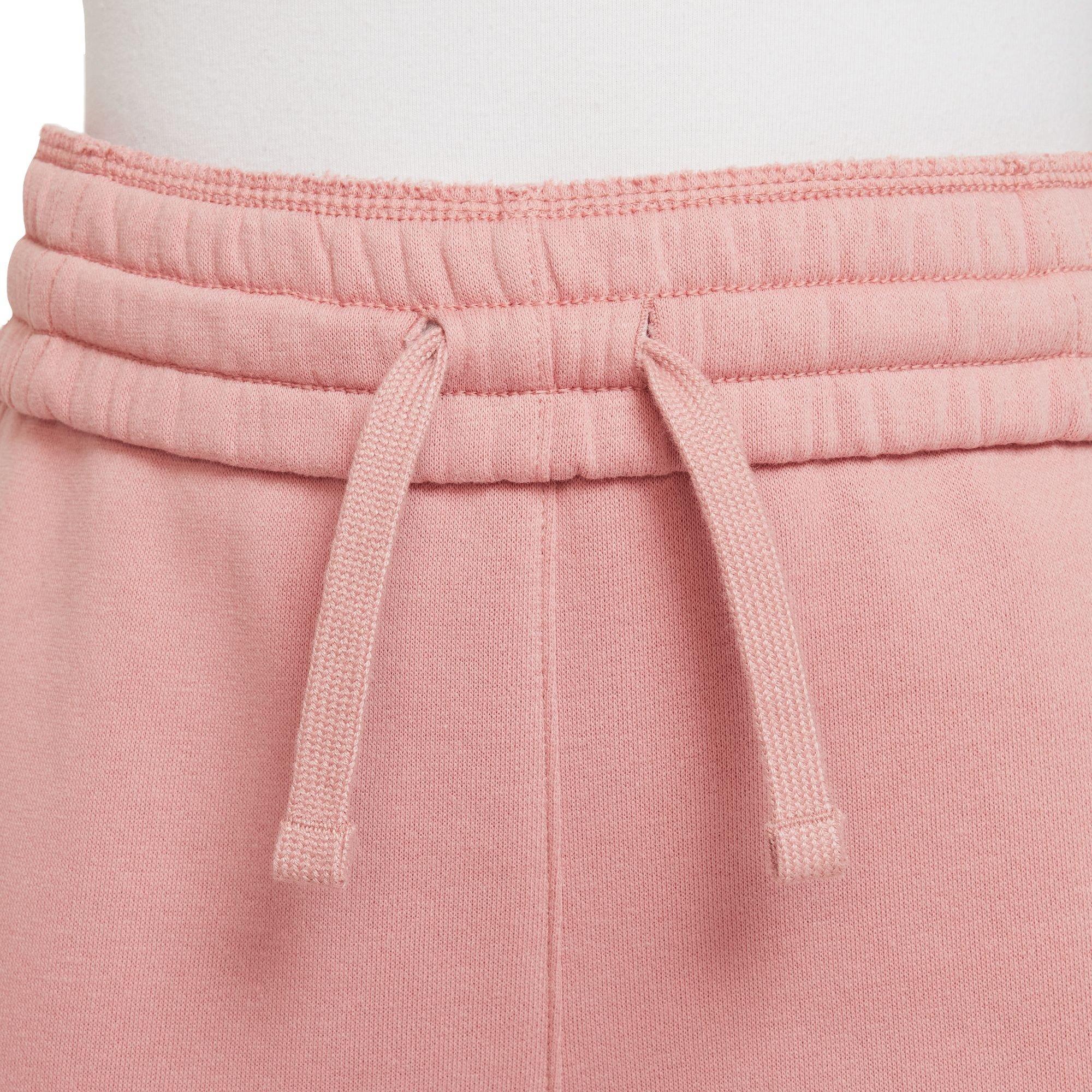 Nike Big Girls' Sportswear Club Fleece High-Rise Pants - LT PINK Thumbnail View 4