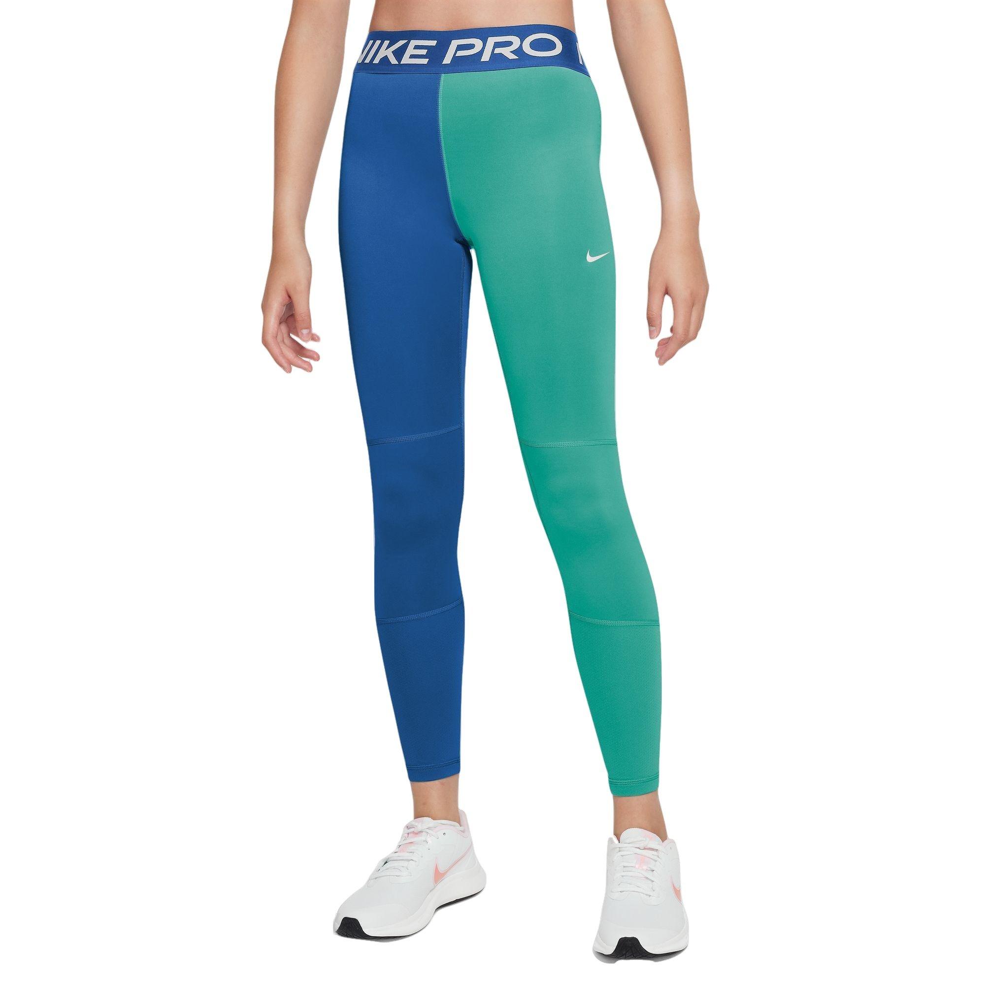 Nike pro leggings green best sale