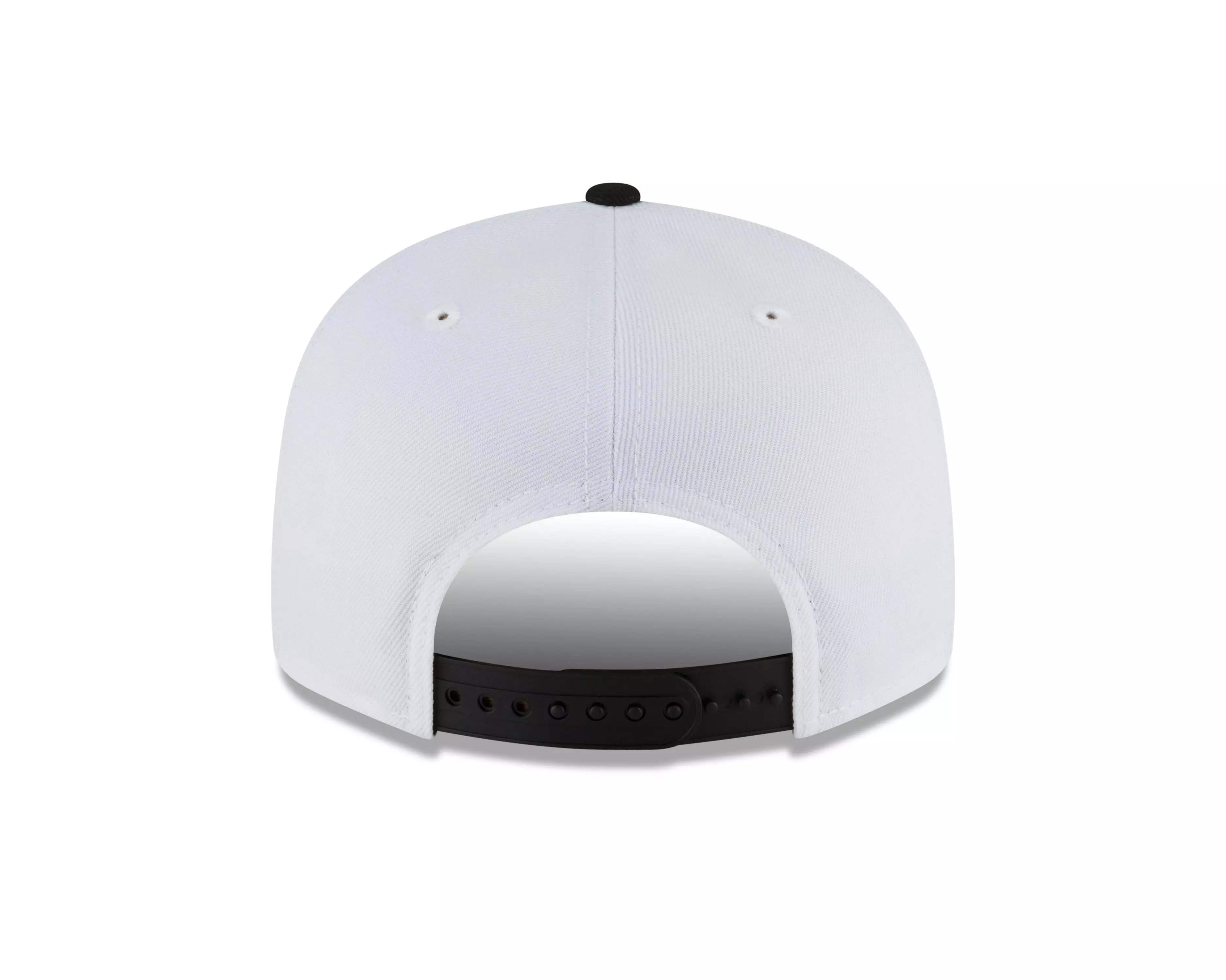 New Era Chicago Bulls 9FIFTY Elephant Print Team Logo Snapback Hat-White/Black - WHITE/BLACK