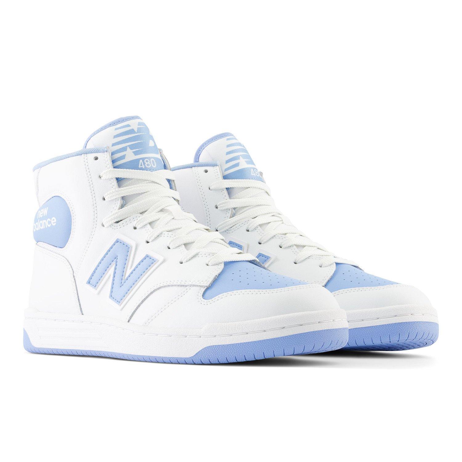 New Balance BB480 Men's White/Blue Shoe