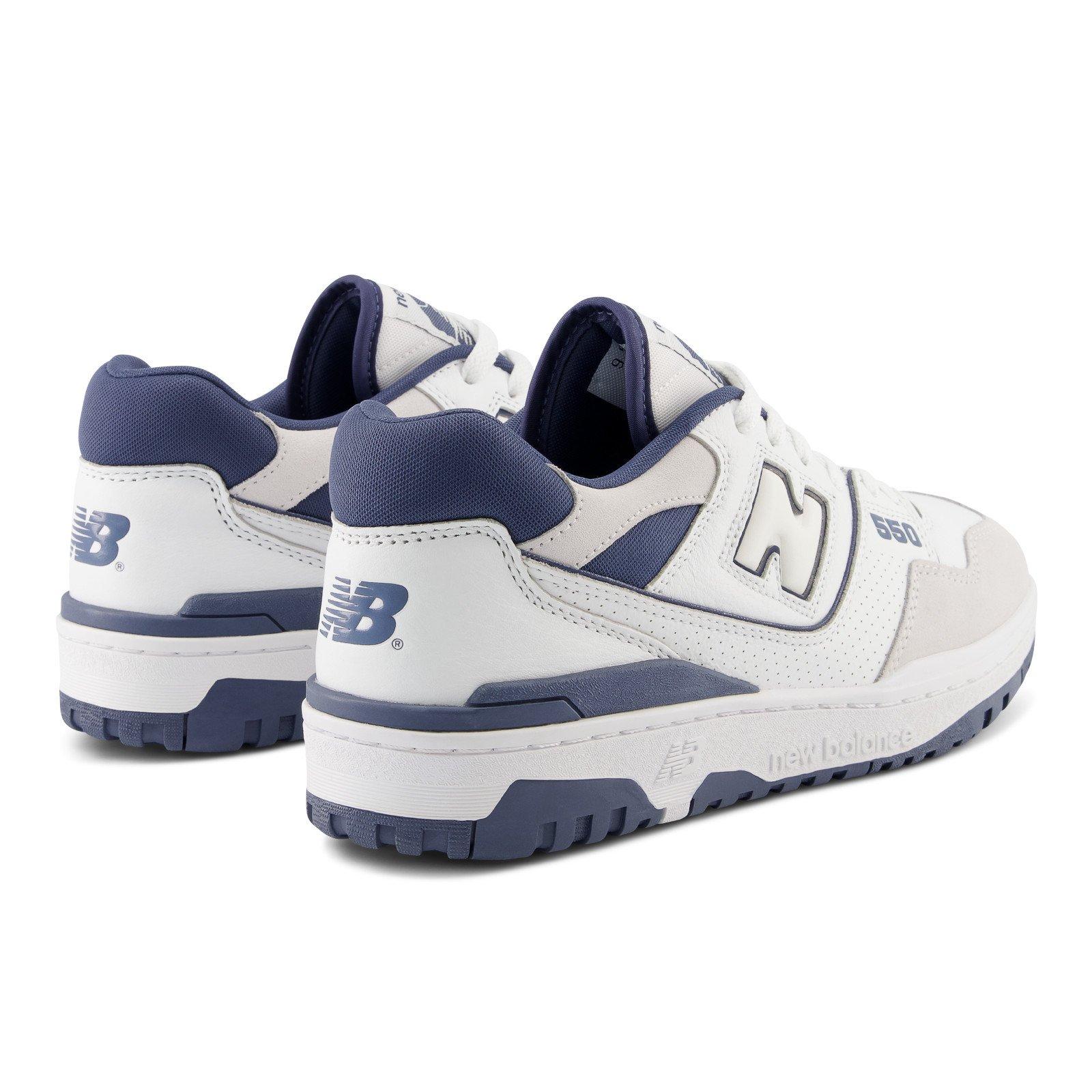 New Balance 550 White/Navy Men's Shoe - Hibbett