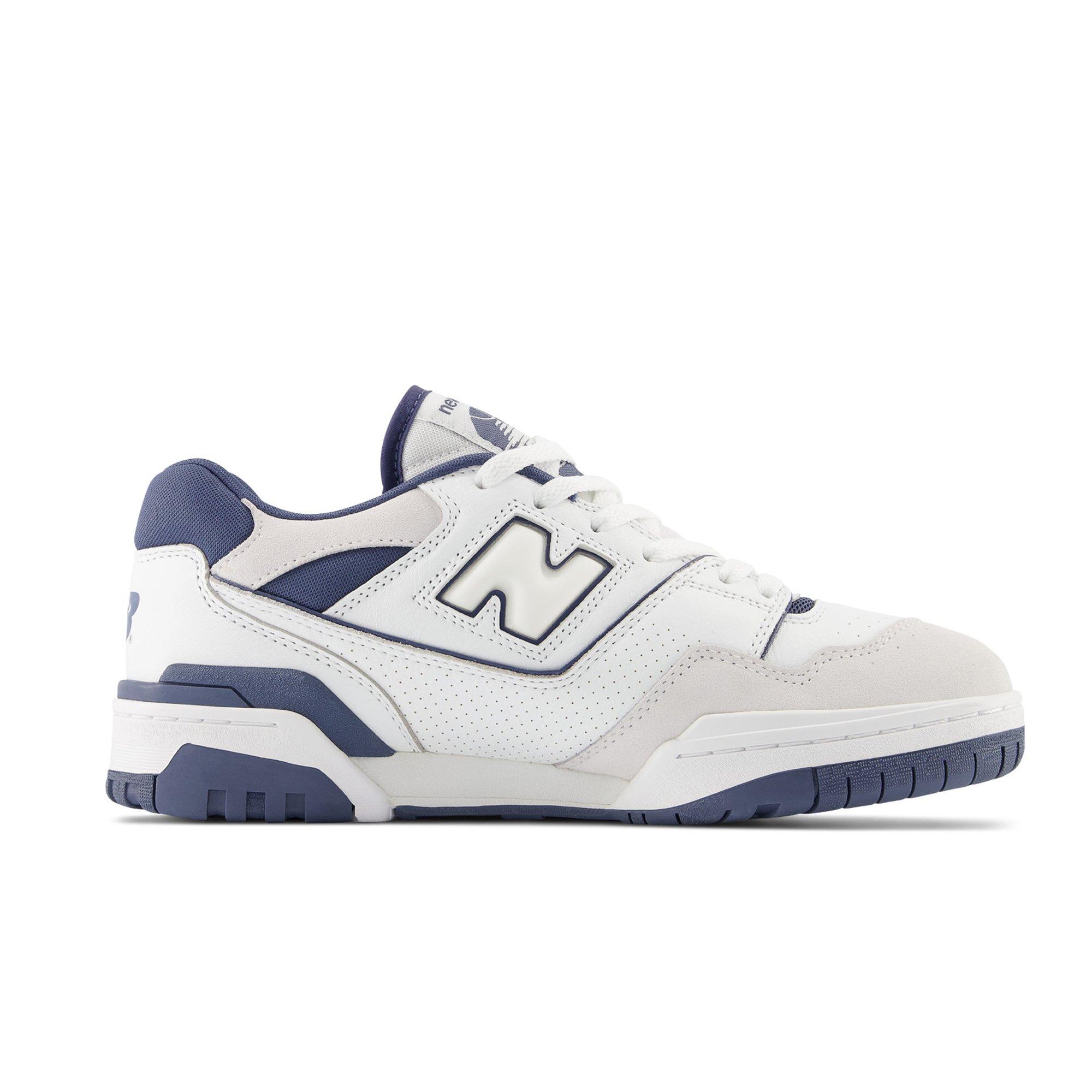 New balance store white navy