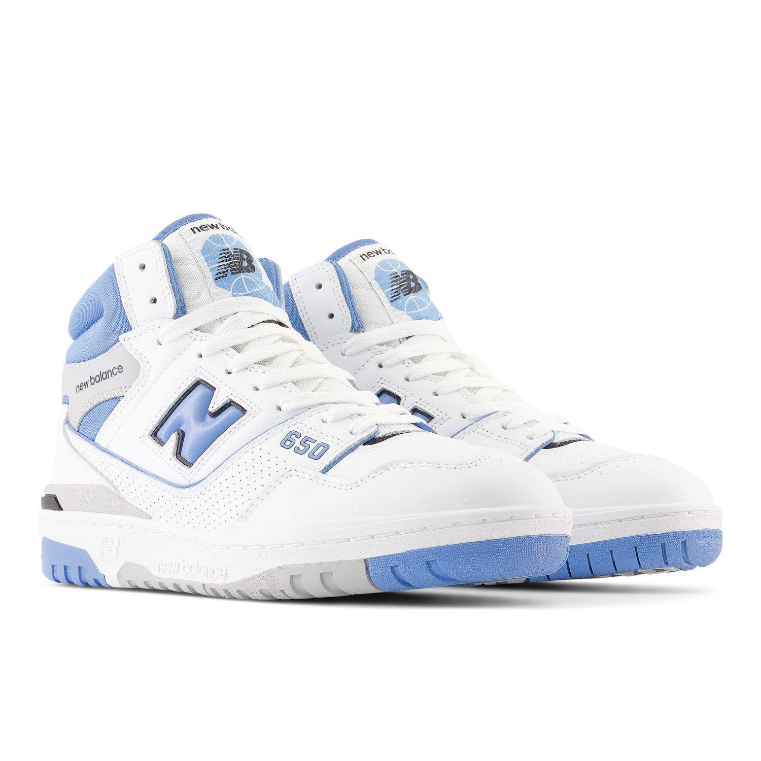 New Balance 650 White Heritage Blue Unisex Shoe Hibbett