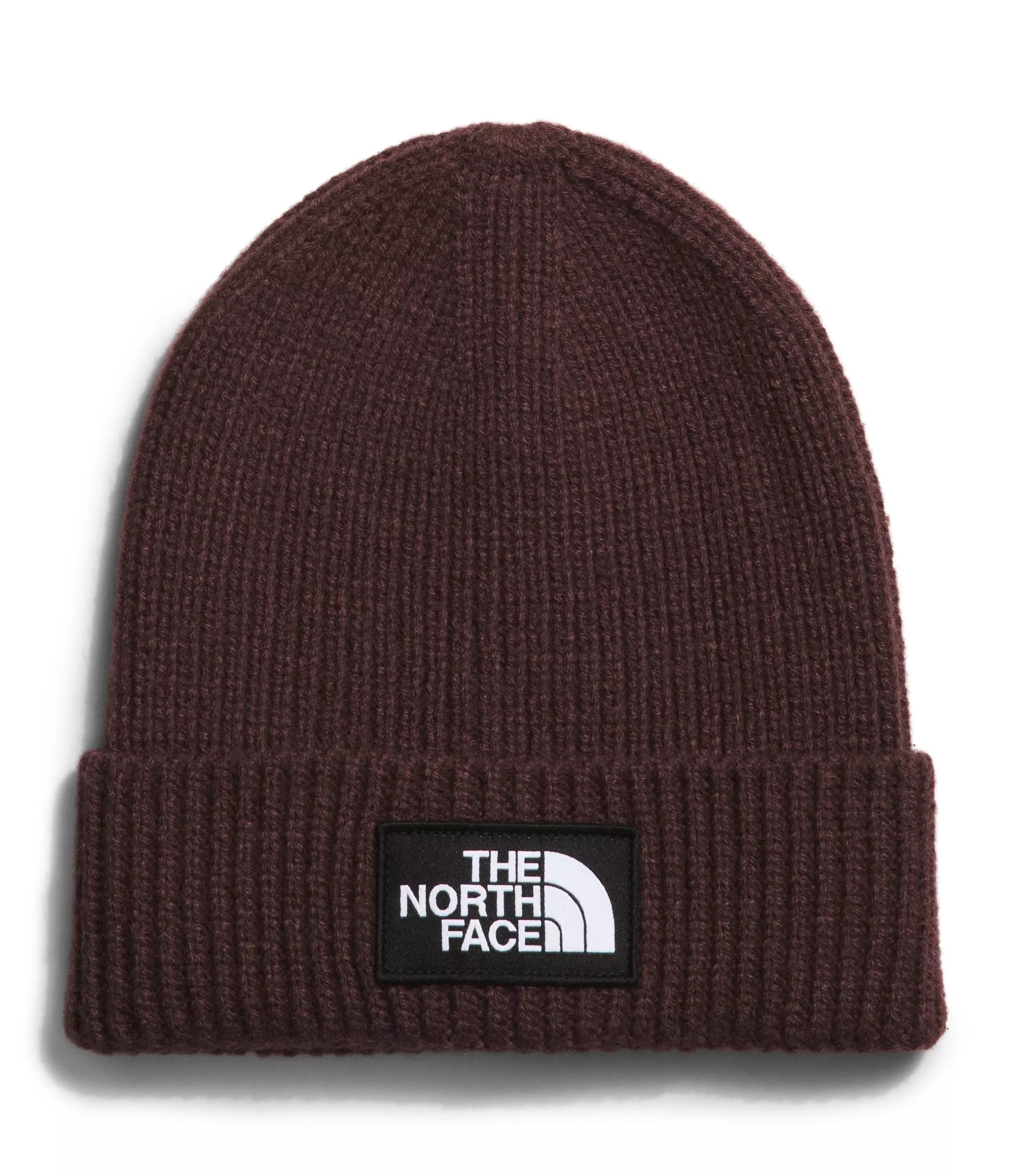The North Face Big Box Logo Cuffed Beanie - BROWN