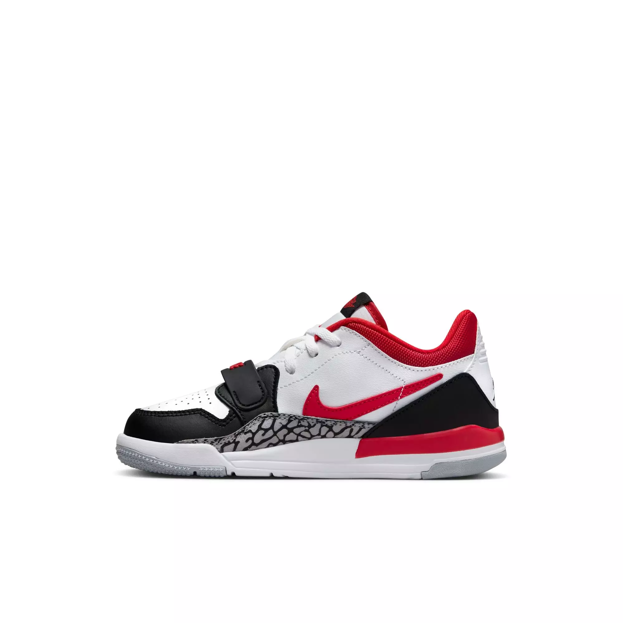 Jordan Legacy 312 Low "White/Fire Red/Black/Wolf Grey" Preschool Boys' Shoe - WHITE/RED/BLACK
