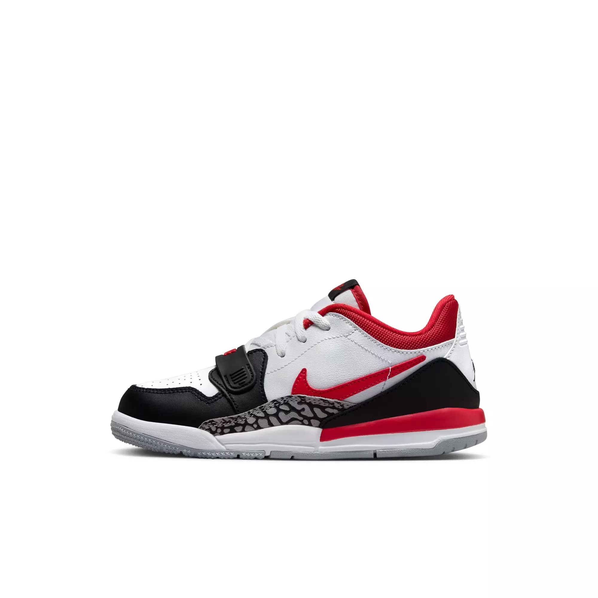 Jordan Legacy 312 Low "White/Fire Red/Black/Wolf Grey" Preschool Boys' Shoe - WHITE/RED/BLACK
