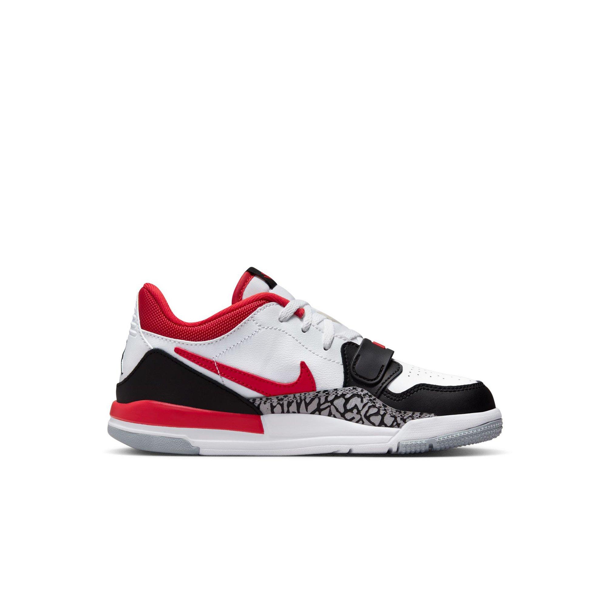 Jordan Legacy 312 Low "White/Fire Red/Black/Wolf Grey" Preschool Boys' Shoe - WHITE/RED/BLACK Thumbnail View 2