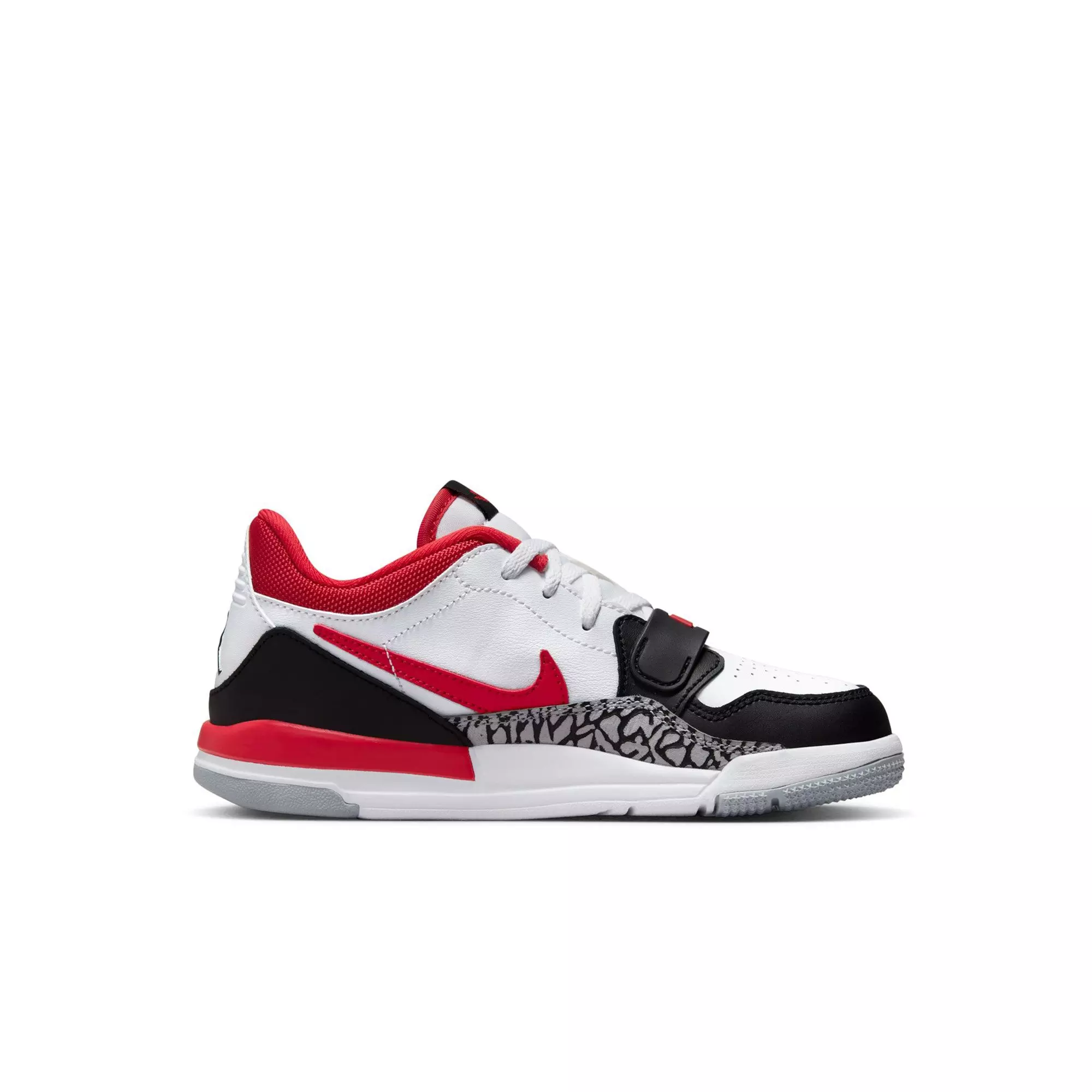 Jordan Legacy 312 Low "White/Fire Red/Black/Wolf Grey" Preschool Boys' Shoe - WHITE/RED/BLACK