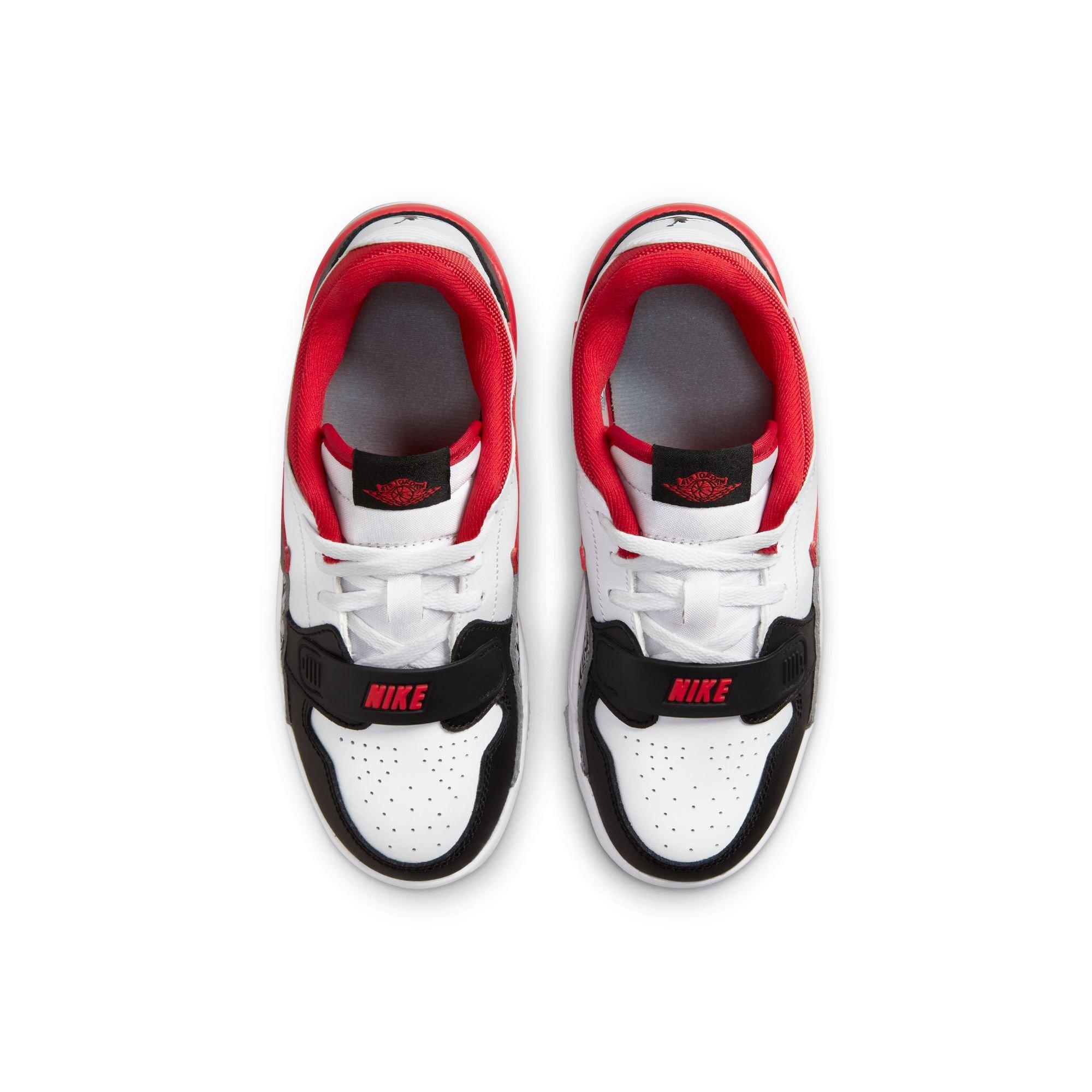 Jordan Legacy 312 Low "White/Fire Red/Black/Wolf Grey" Preschool Boys' Shoe - WHITE/RED/BLACK Thumbnail View 8