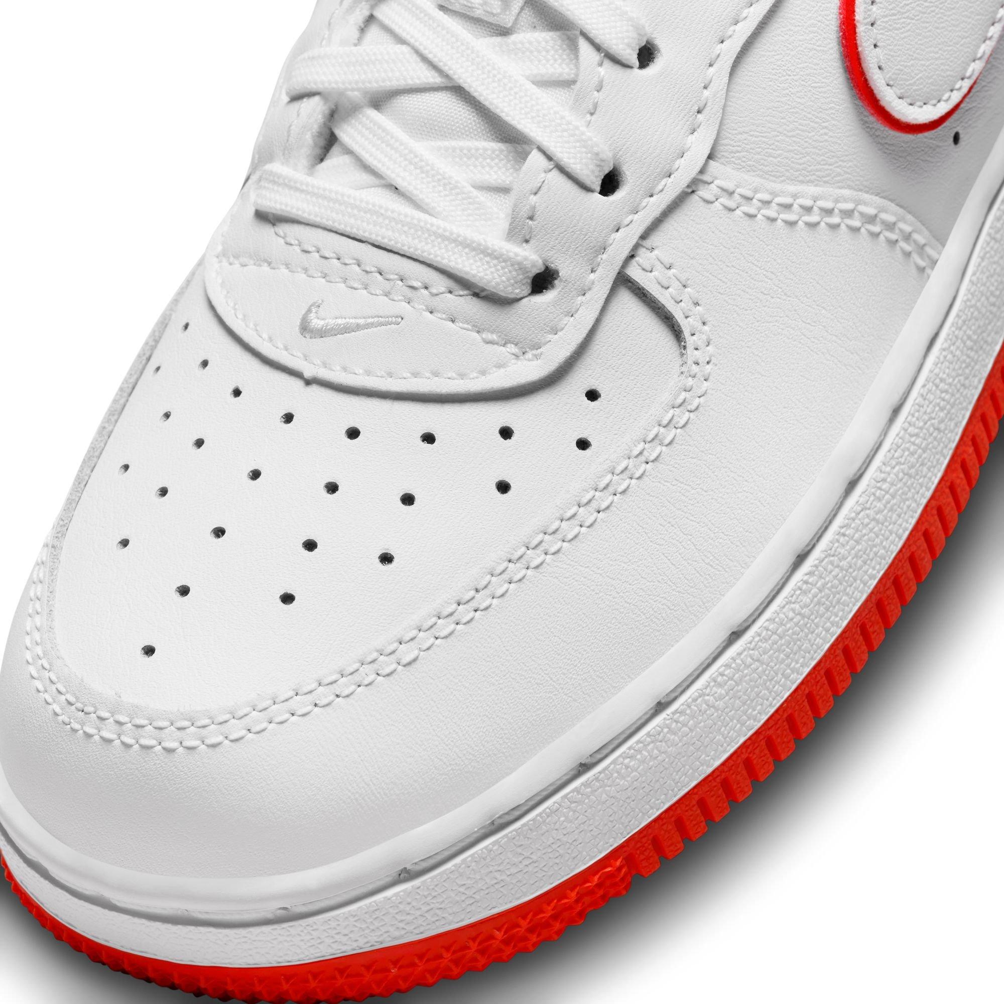 Nike Air Force 1 '07 Picante Red/White Men's Shoe - Hibbett