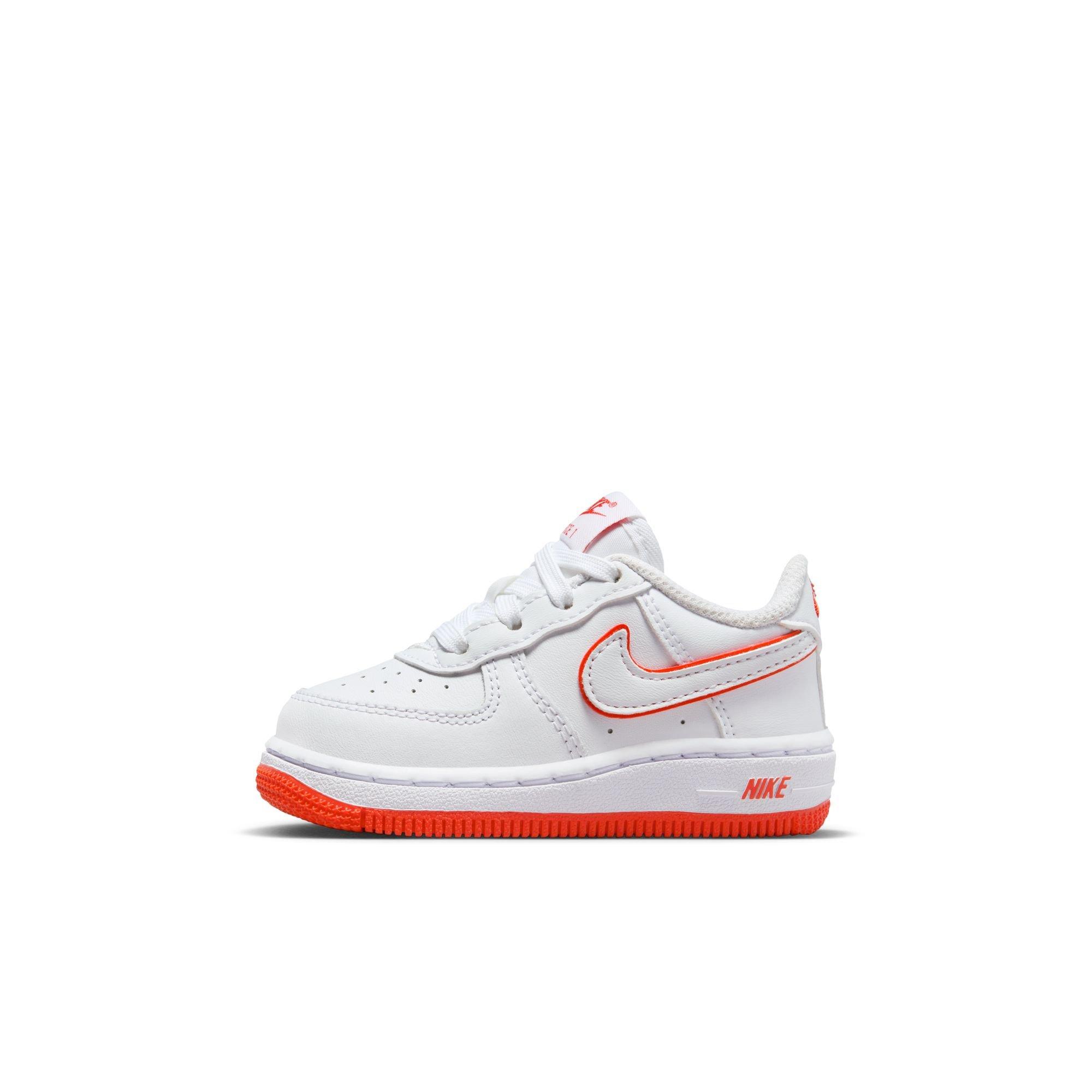 Nike PS Air Force 1 Low - White / White / Picante Red 11C