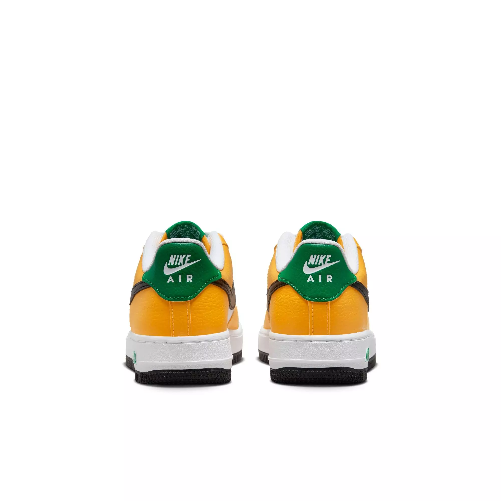 Nike Air Force 1 "White/Gold/Black" Grade School Boys' Shoe - WHITE/GOLD