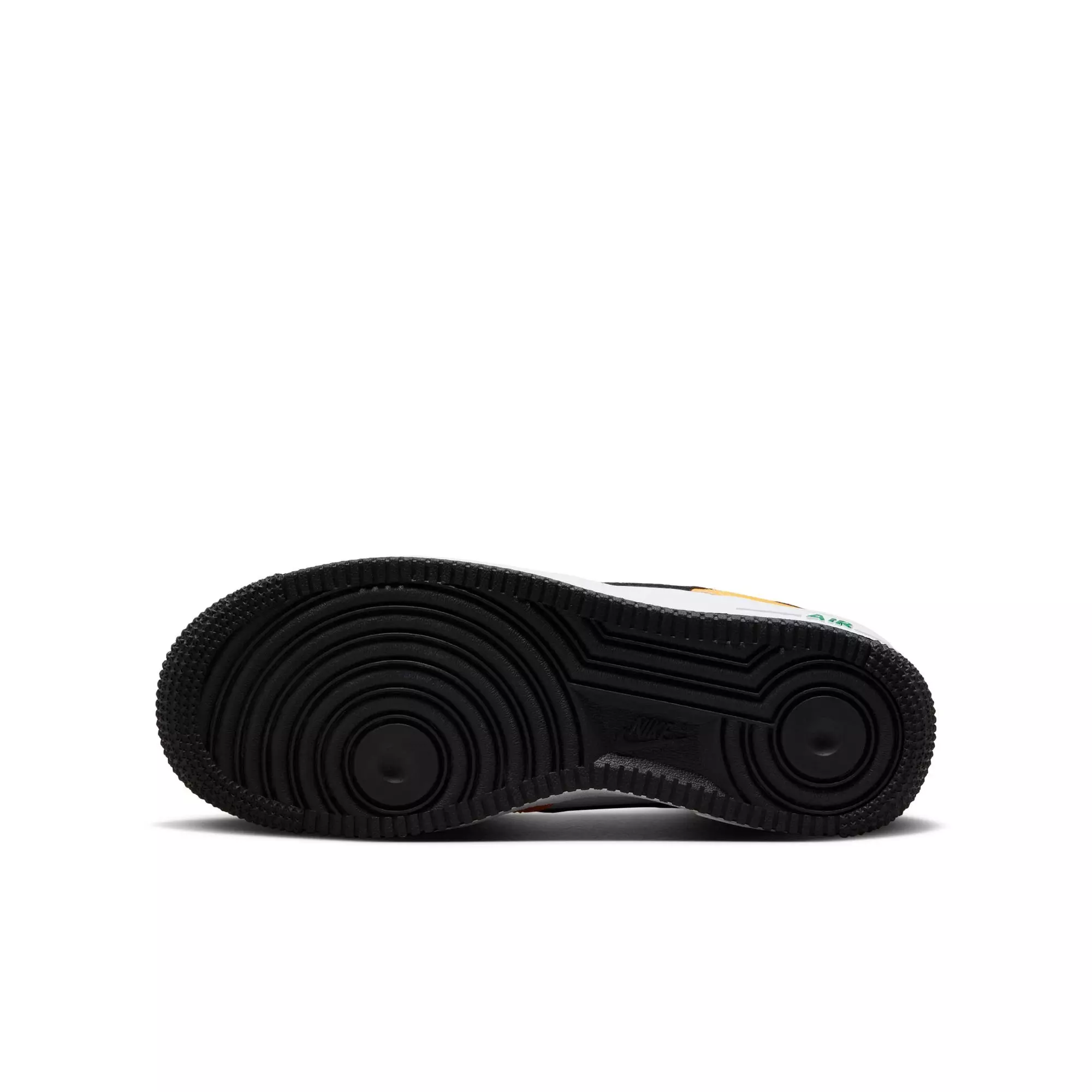 Nike Air Force 1 "White/Gold/Black" Grade School Boys' Shoe - WHITE/GOLD