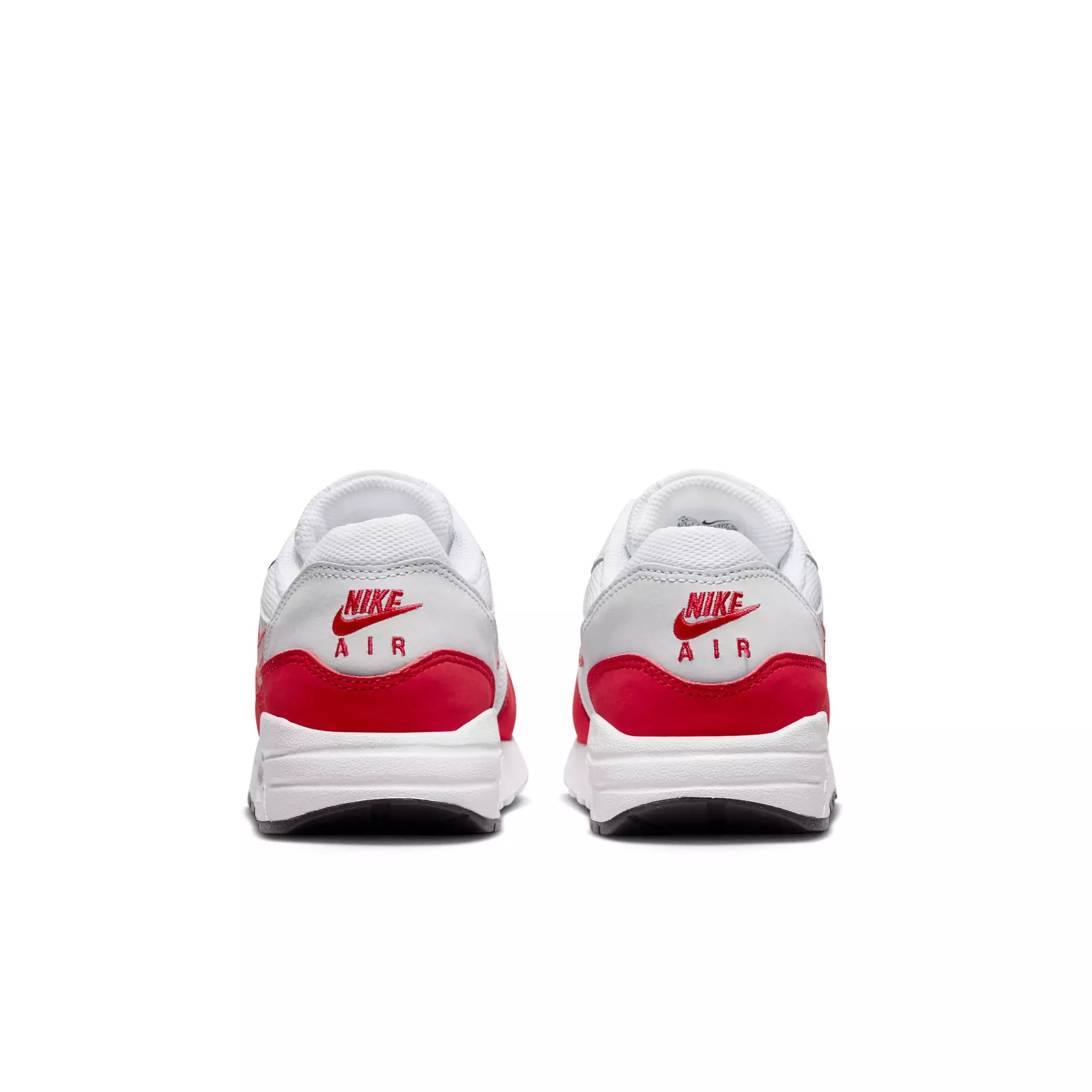 Nike Air Max 1 "Sport Red" Grade School Kids' Shoe - NEUTRAL GREY/UNIVERSITY RED/WHITE