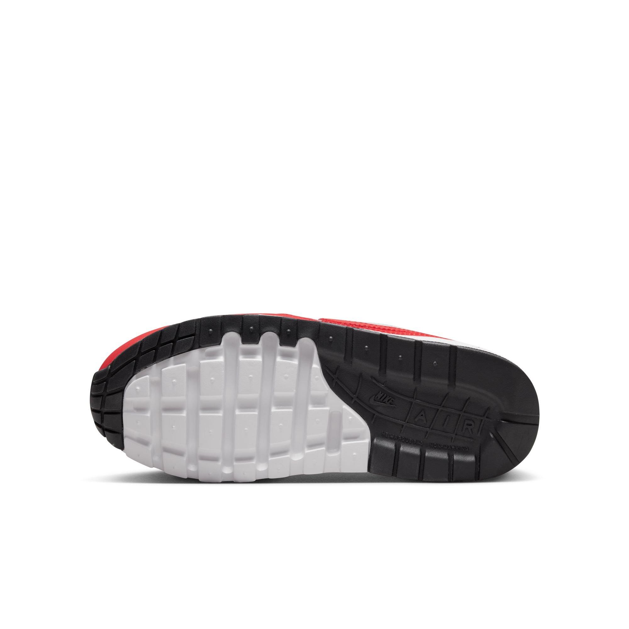 Nike Air Max 1 "Sport Red" Grade School Kids' Shoe - NEUTRAL GREY/UNIVERSITY RED/WHITE Thumbnail View 11