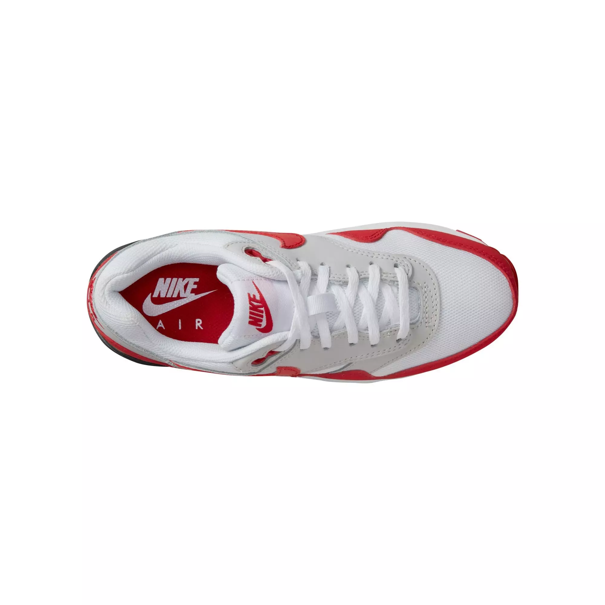Nike Air Max 1 "Sport Red" Grade School Kids' Shoe - NEUTRAL GREY/UNIVERSITY RED/WHITE