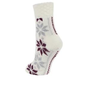 Implus Fireside Crew Birdseye Socks-White/Purple