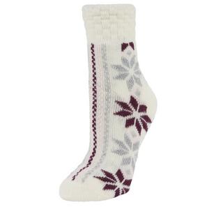 Implus Fireside Crew Birdseye Socks-White/Purple