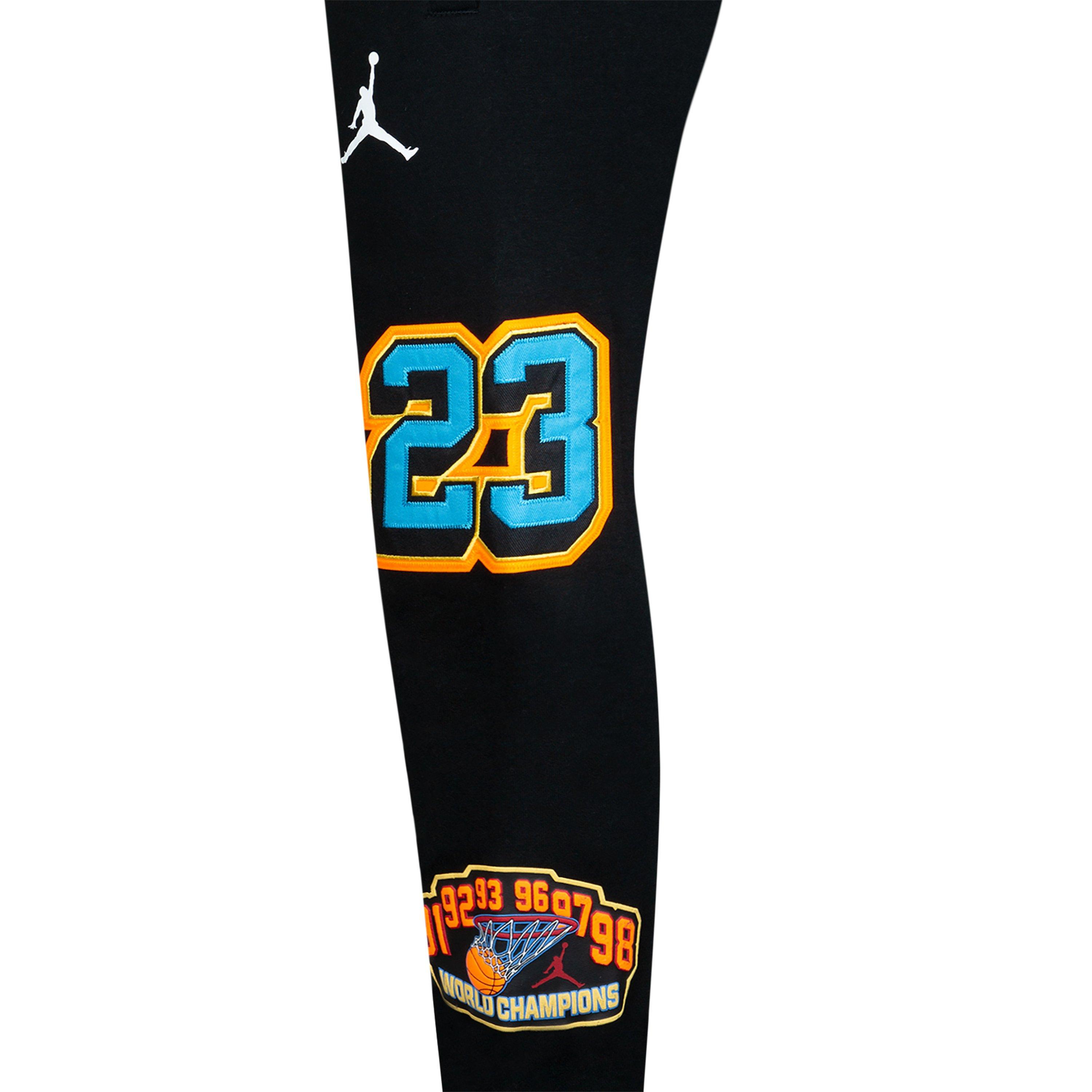 Jordan Big Boys' Patch Work Joggers - BLACK Thumbnail View 10