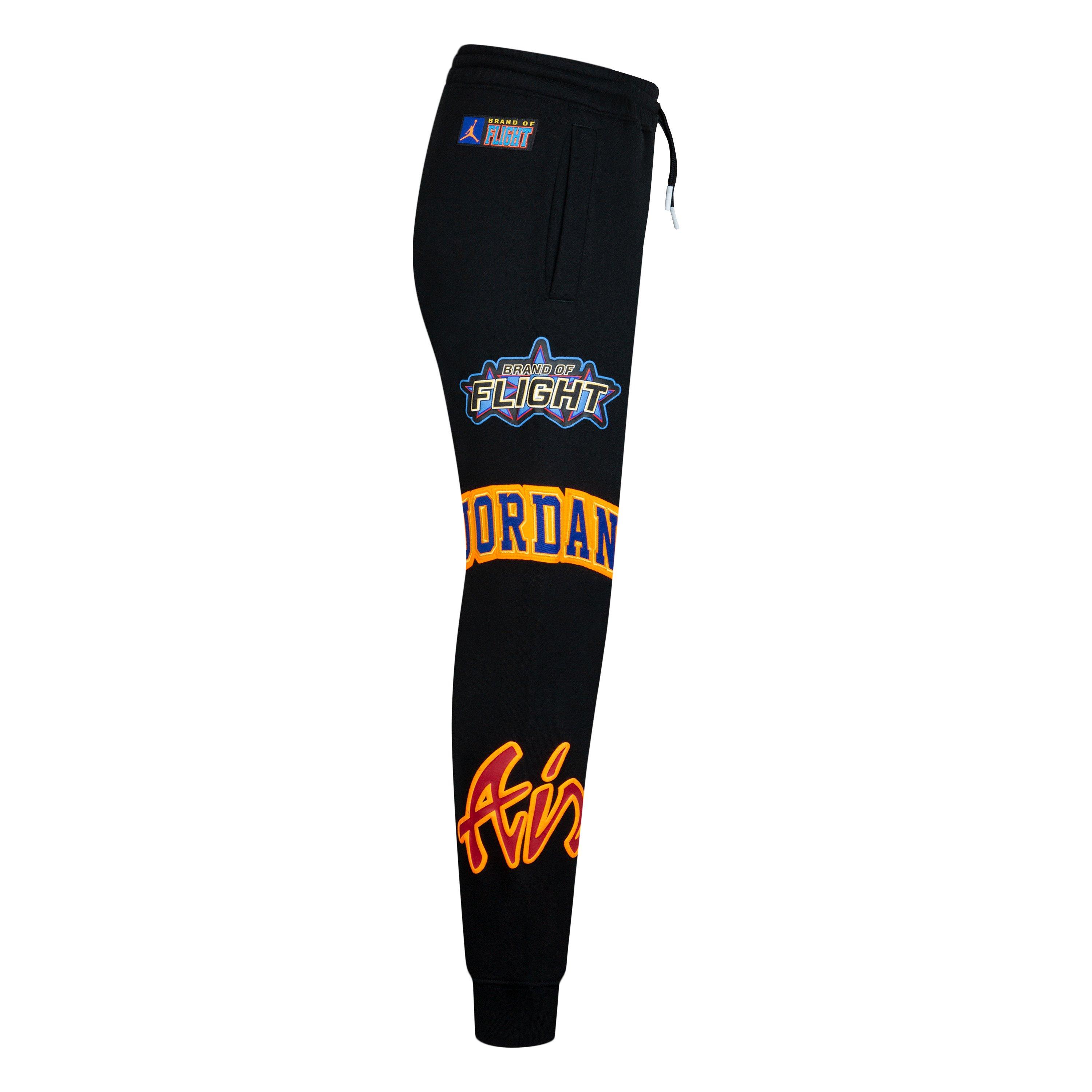 Jordan Big Boys' Patch Work Joggers - BLACK Thumbnail View 4