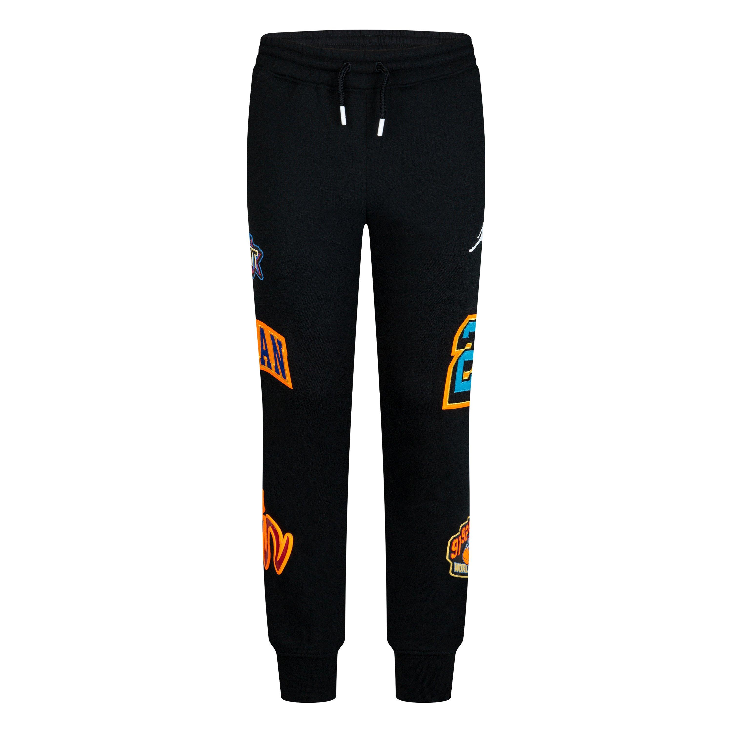 Jordan Big Boys' Patch Work Joggers - BLACK Thumbnail View 8