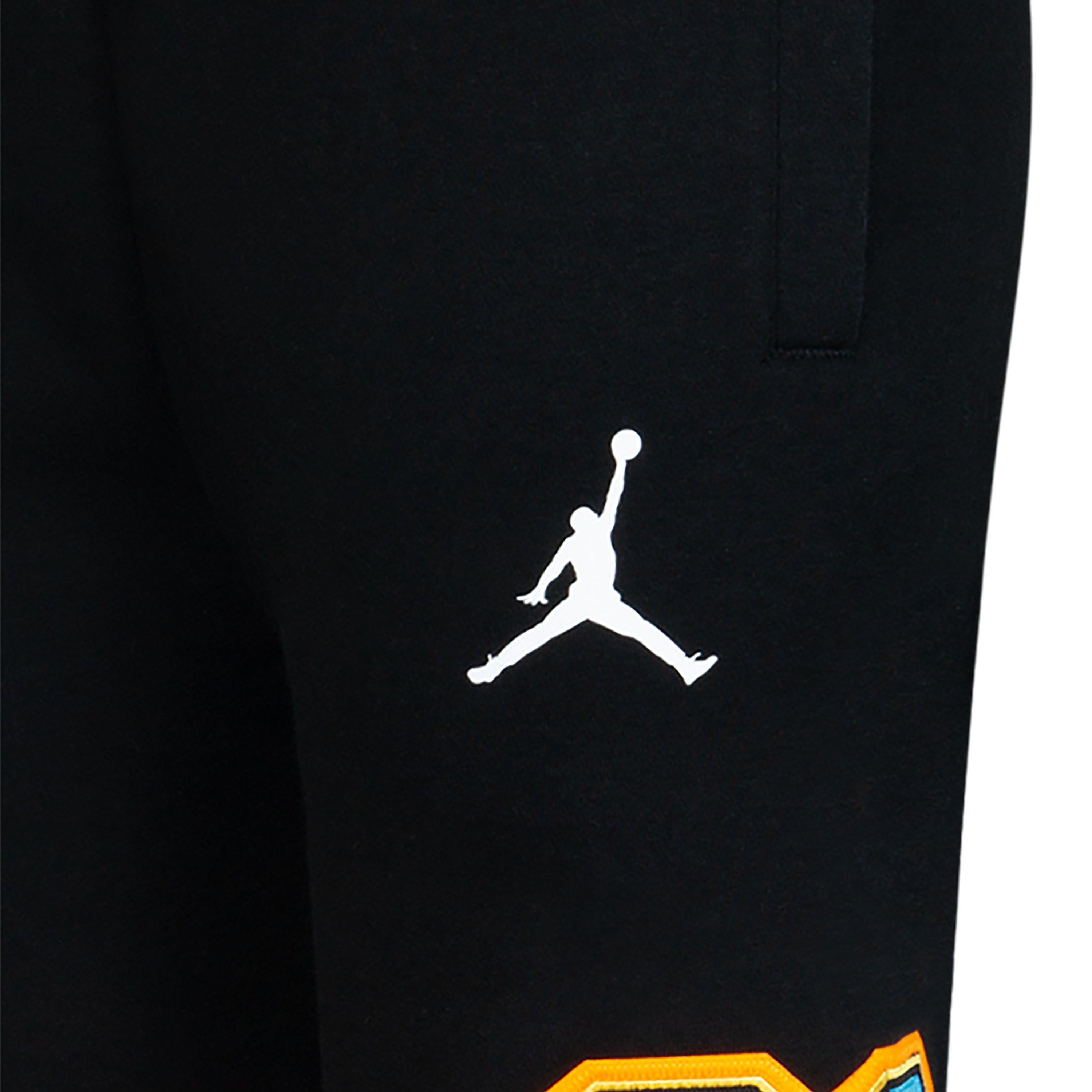 Jordan Big Boys' Patch Work Joggers - BLACK Thumbnail View 9