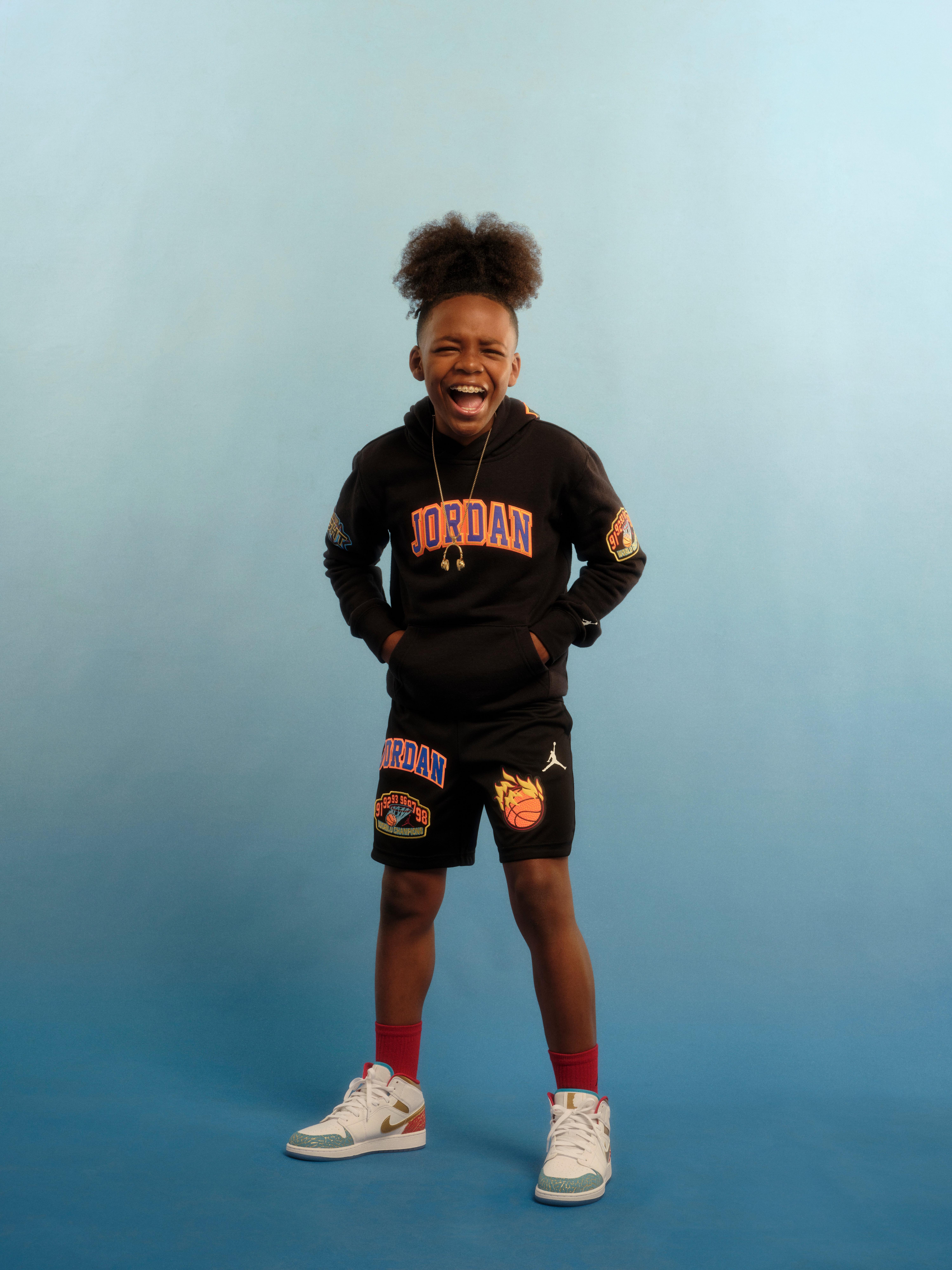 Jordan Patch Work Big Boys' Hoodie