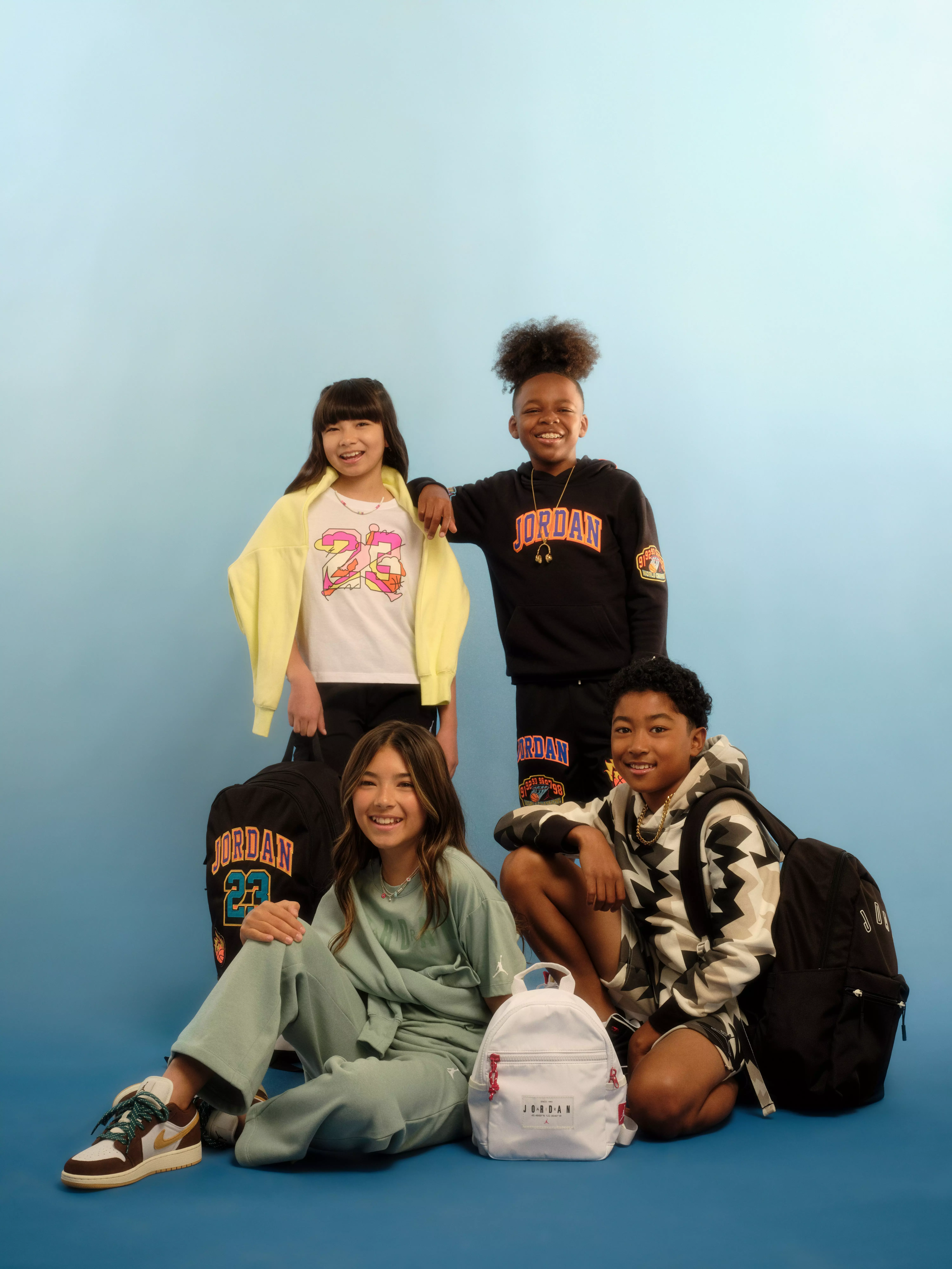 Jordan Big Boys' Patch Work Hoodie - BLACK