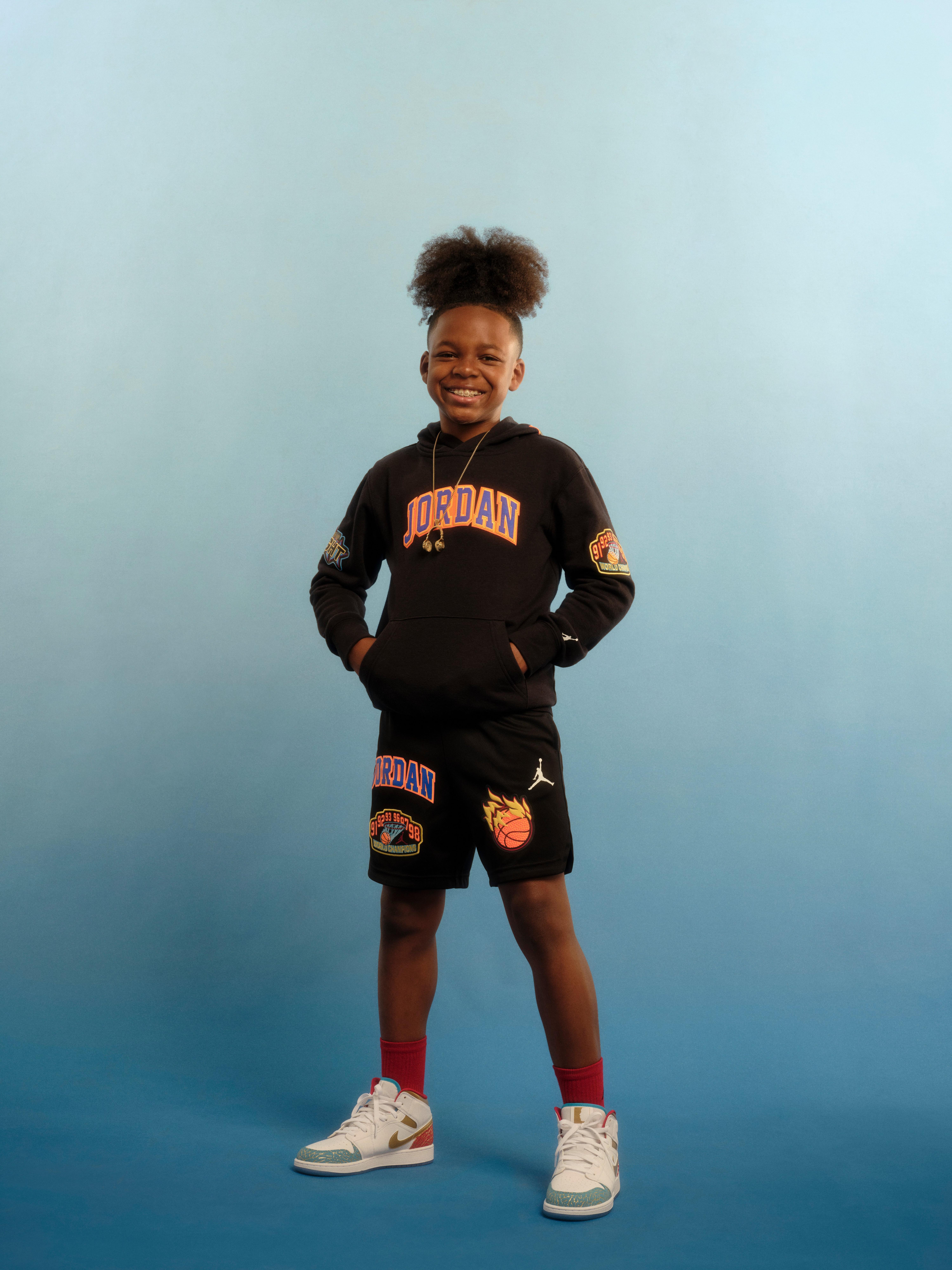 Jordan Patch Work Big Boys' Hoodie
