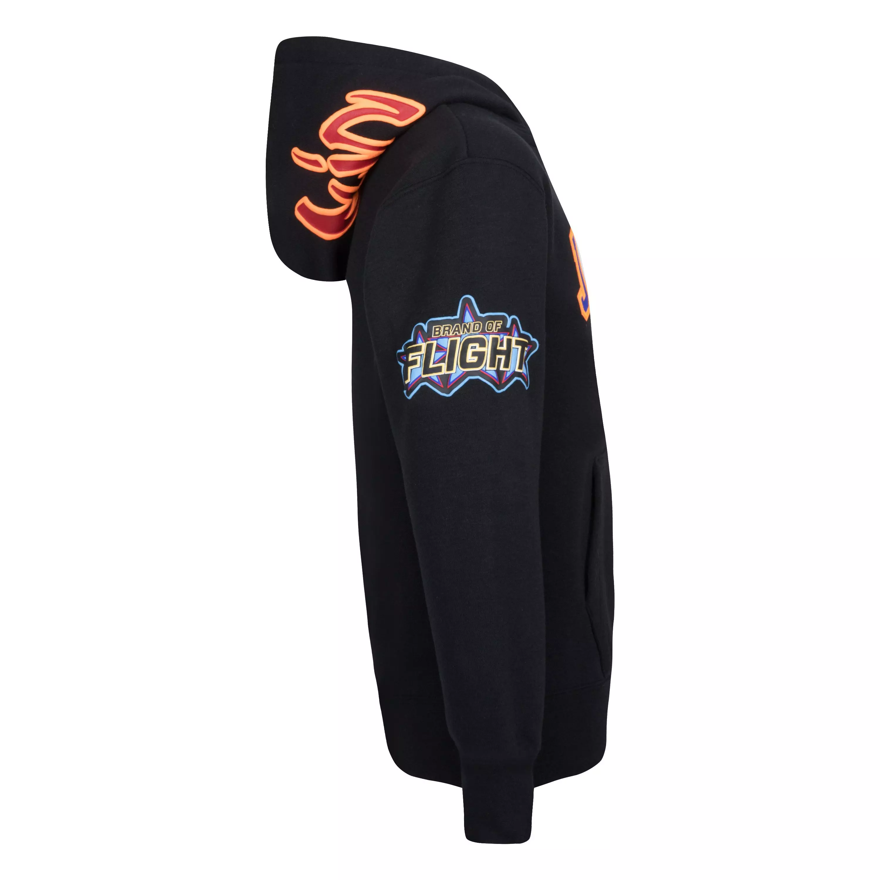 Jordan Big Boys' Patch Work Hoodie - BLACK
