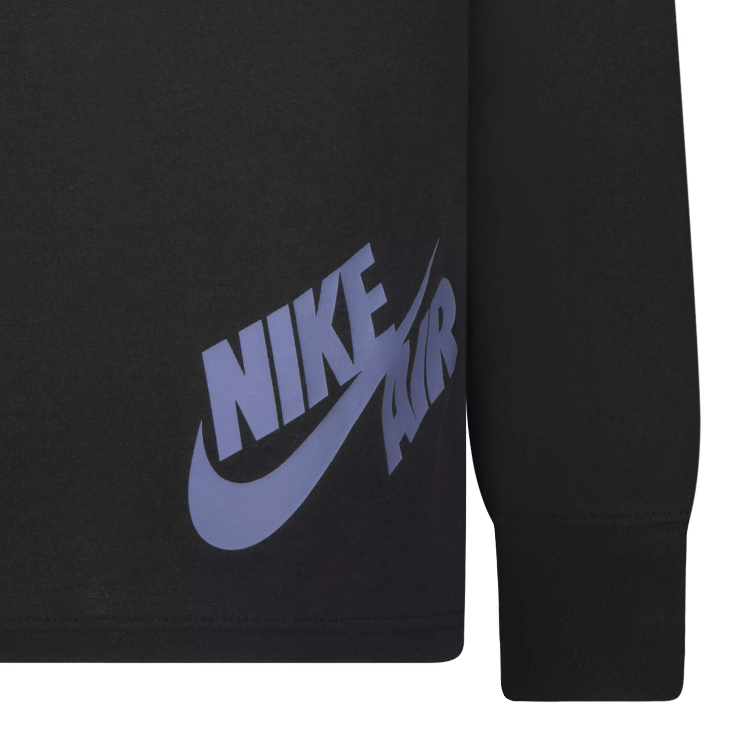 Jordan Big Boys' All Over Retro Longsleeve Tee - BLACK/RED