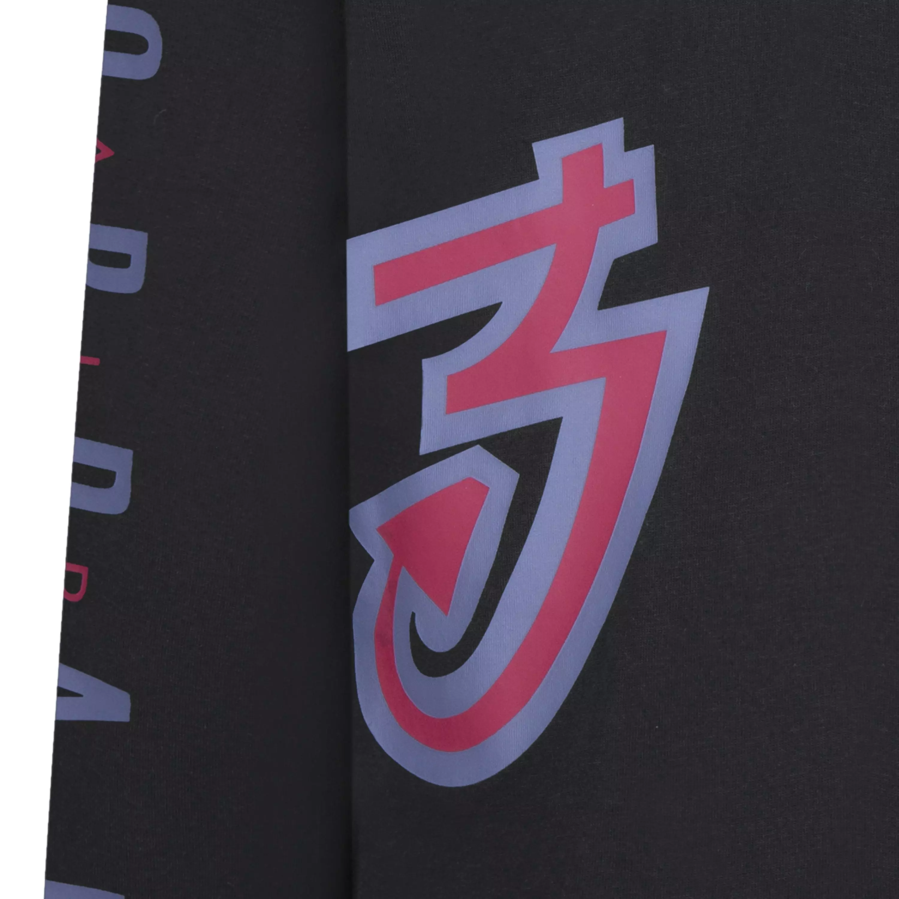 Jordan Big Boys' All Over Retro Longsleeve Tee - BLACK/RED