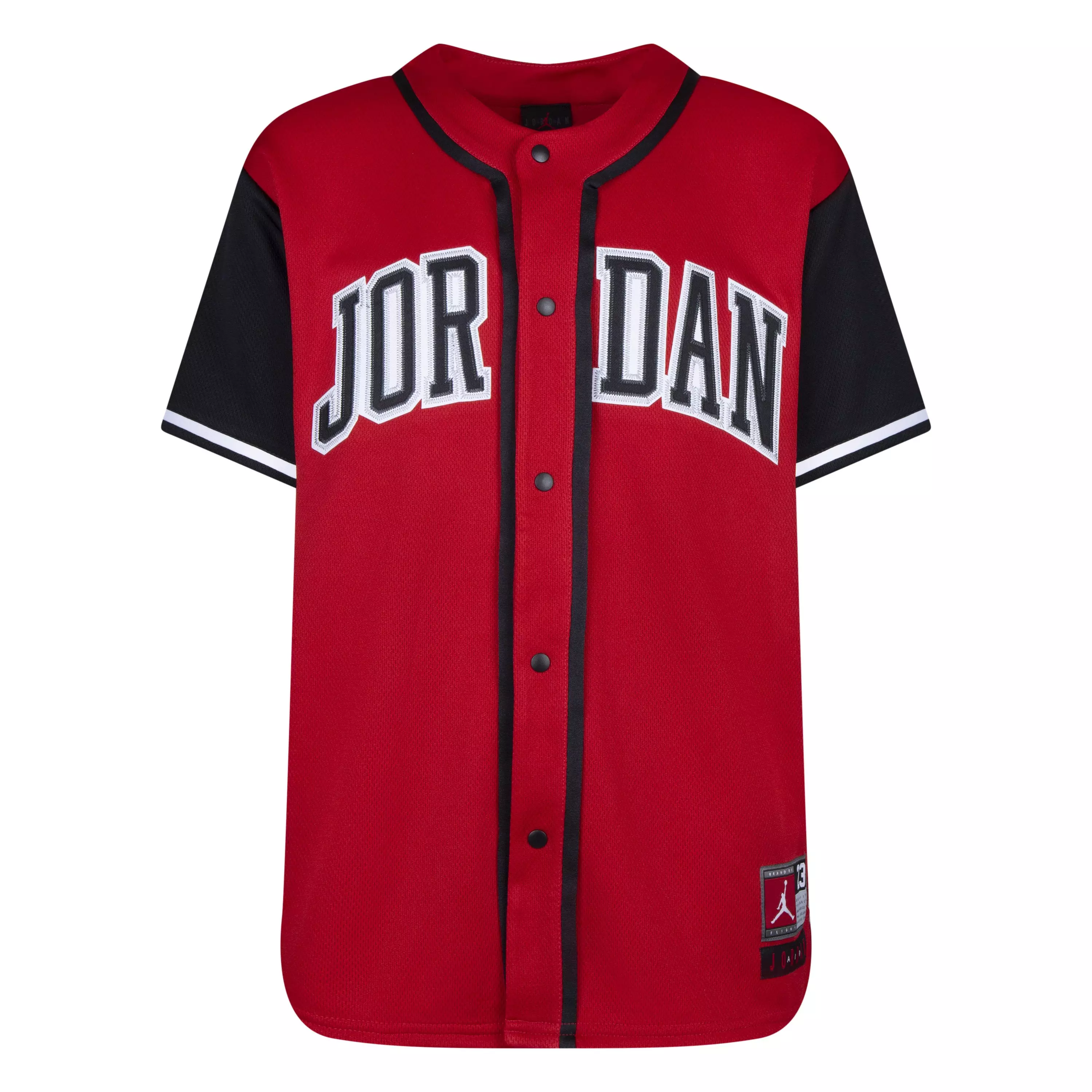 Jordan Big Boys' HBR Baseball Jersey - RED/BLACK