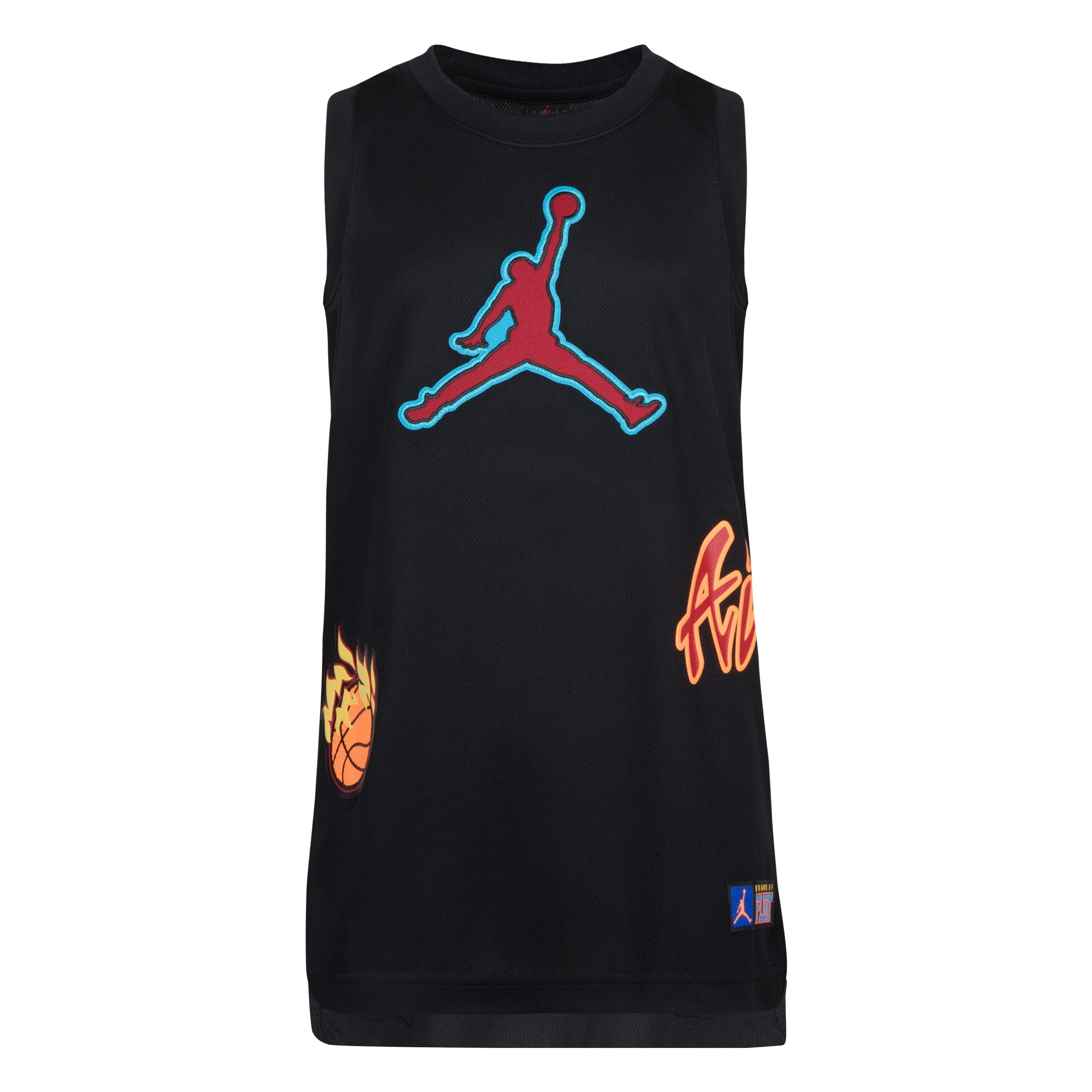 Jordan Big Boys' Patch Work Jersey - BLACK Thumbnail View 1
