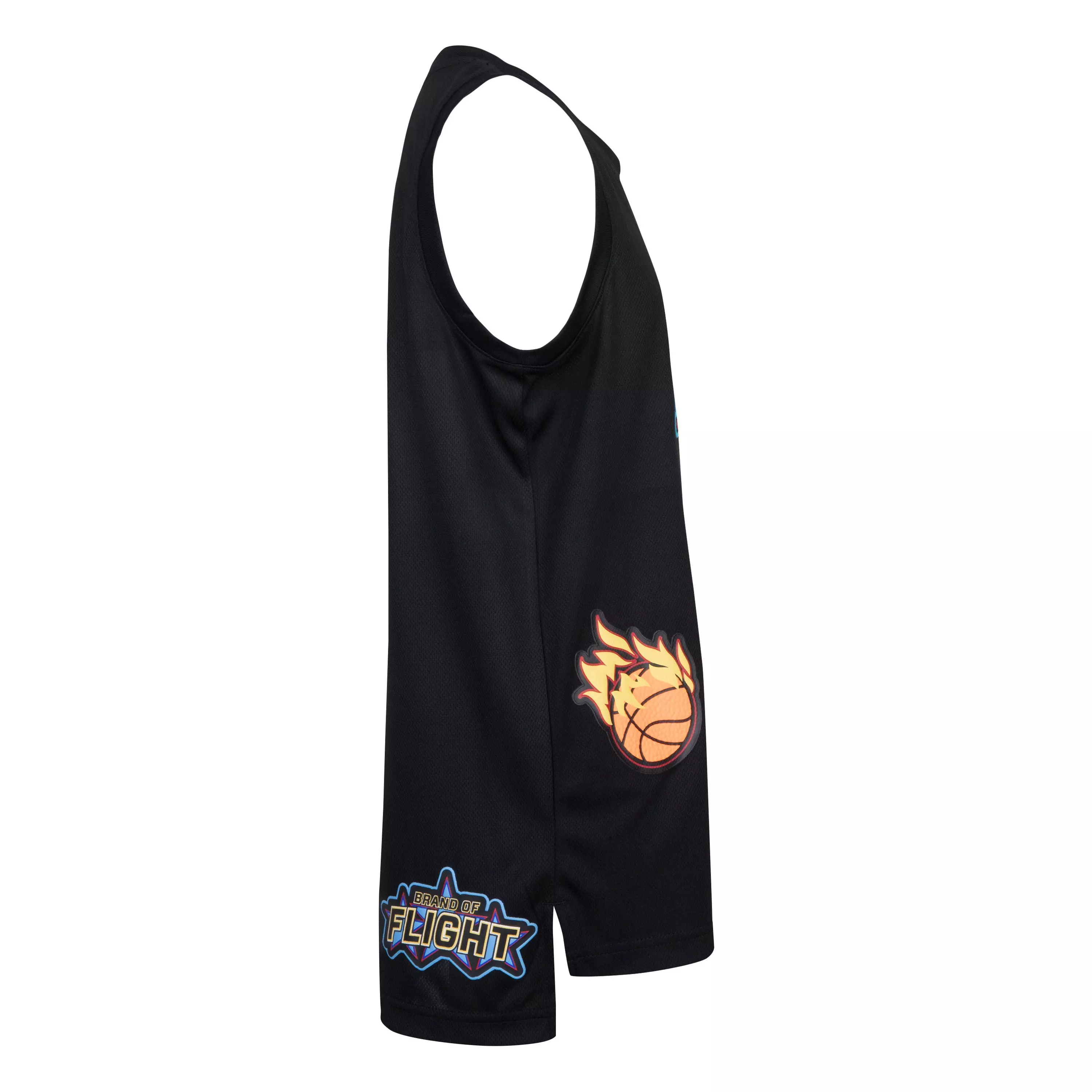 Jordan Big Boys' Patch Work Jersey - BLACK