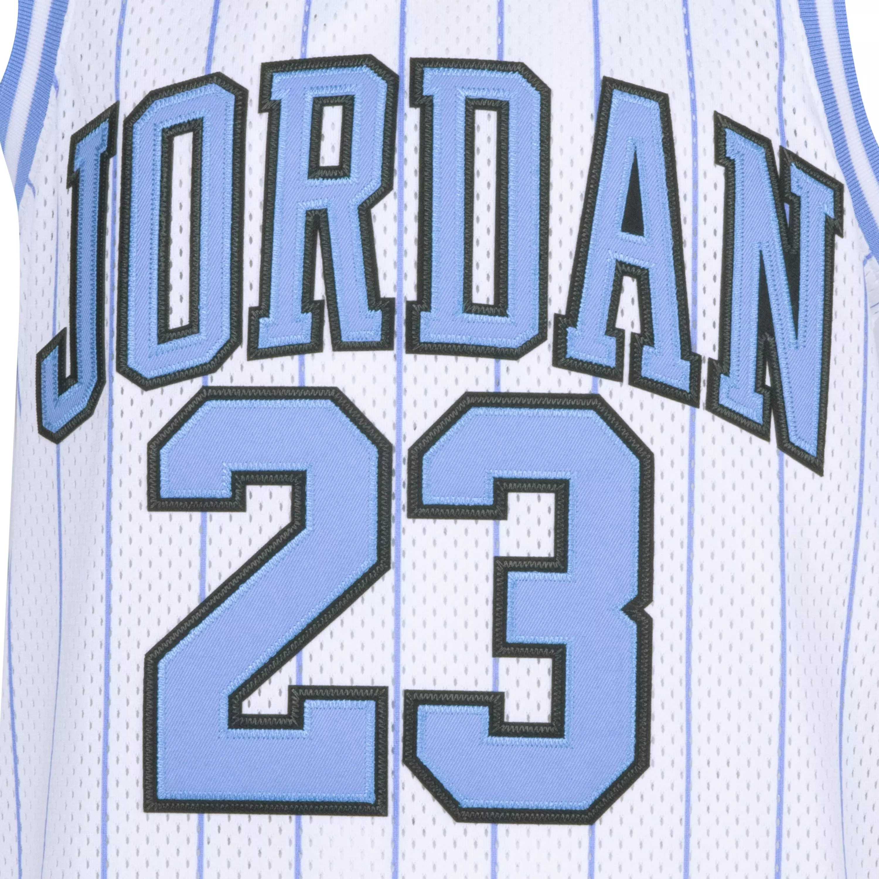 Jordan Big Boys' 23 Pinstripe Jersey - WHITE/BLUE