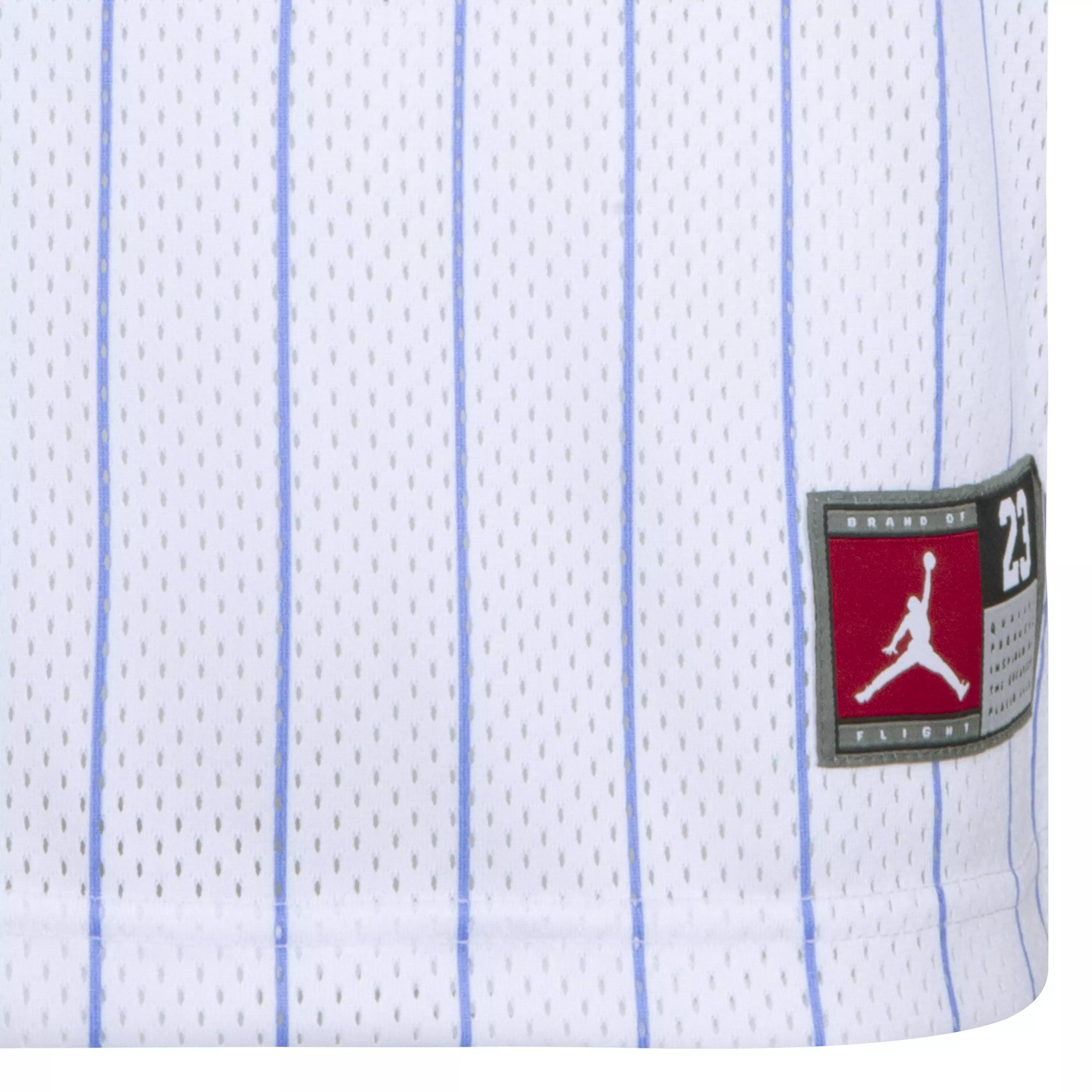 Jordan Big Boys' 23 Pinstripe Jersey - WHITE/BLUE