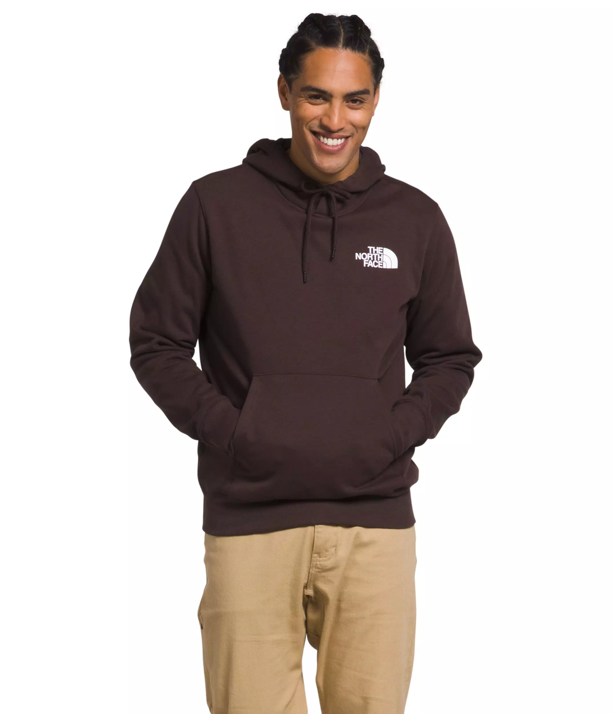 The North Face Men's Box NSE Pullover Hoodie-Brown - BROWN