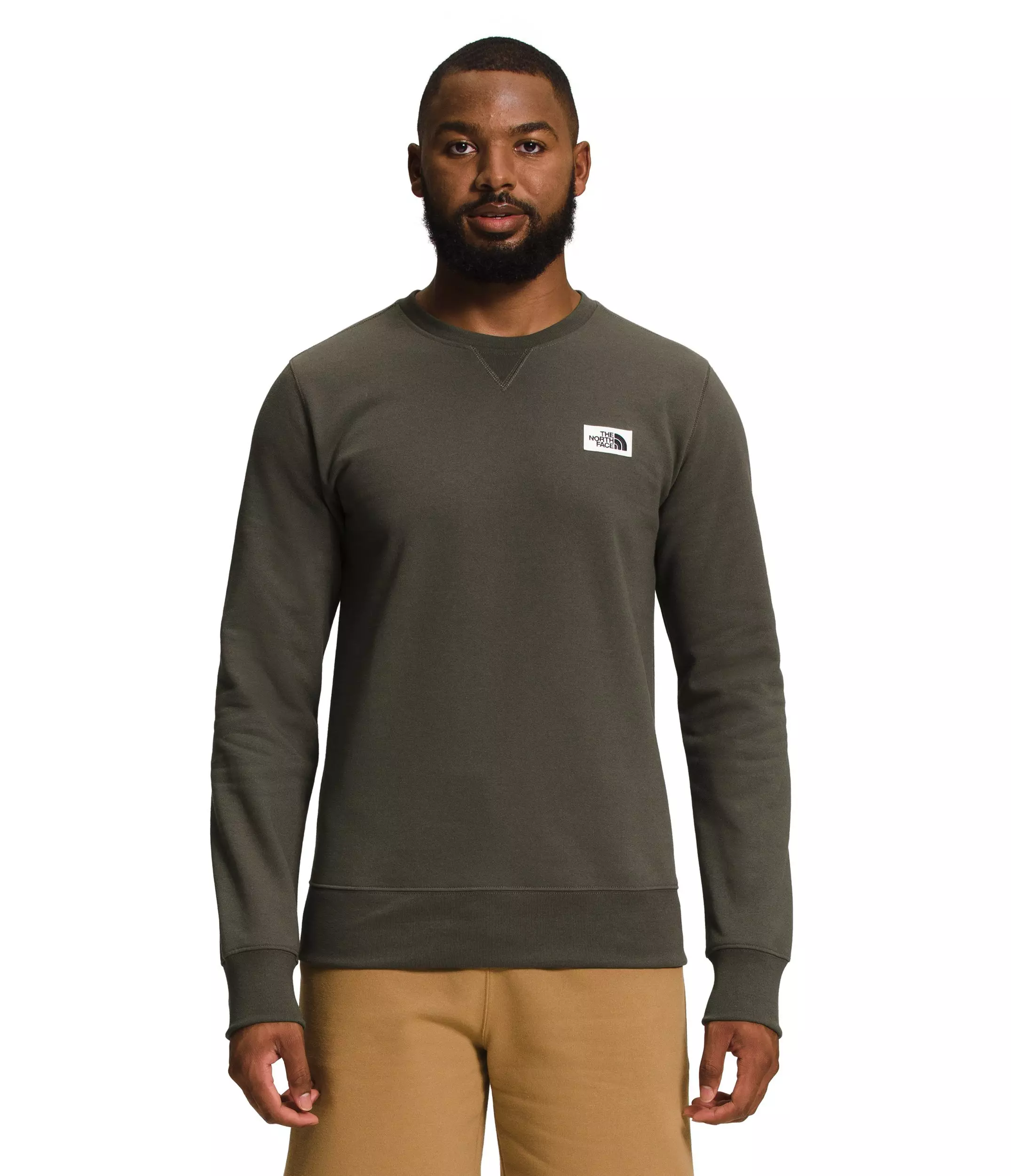 The North Face Men's Heritage Patch Crew-Green - GREEN