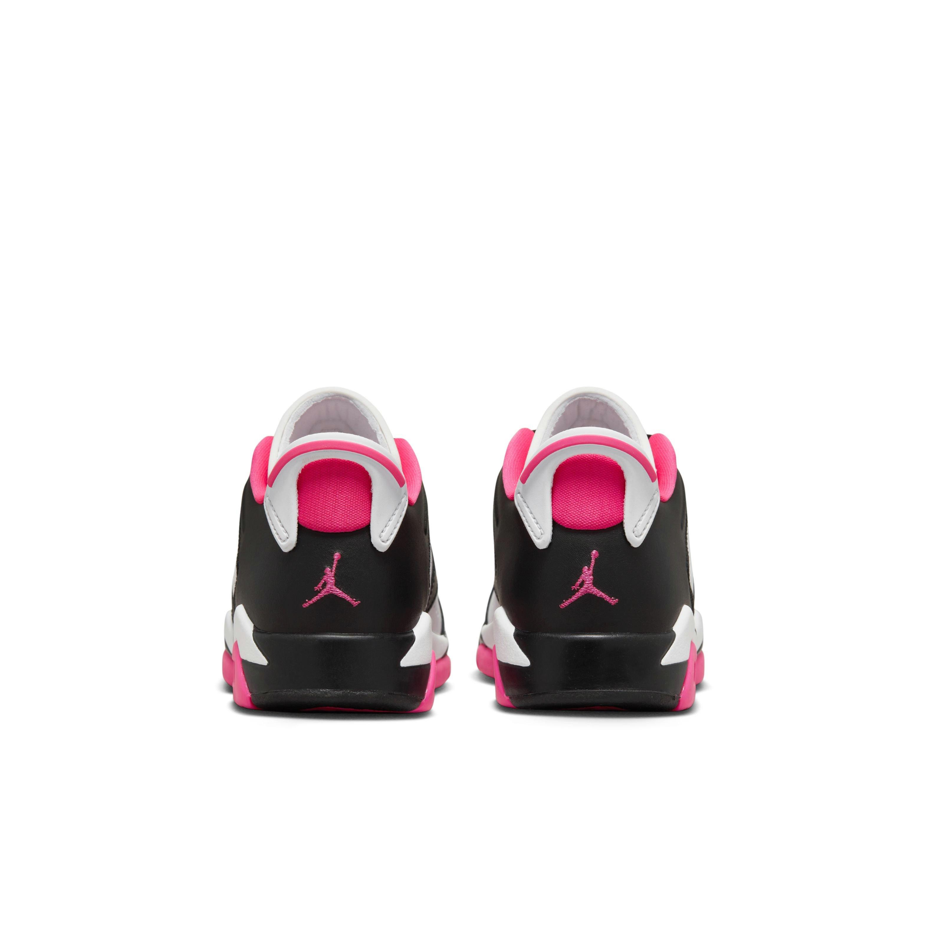 Jordan 6 Retro Low Grade School Girls' "Fierce Pink" Shoe