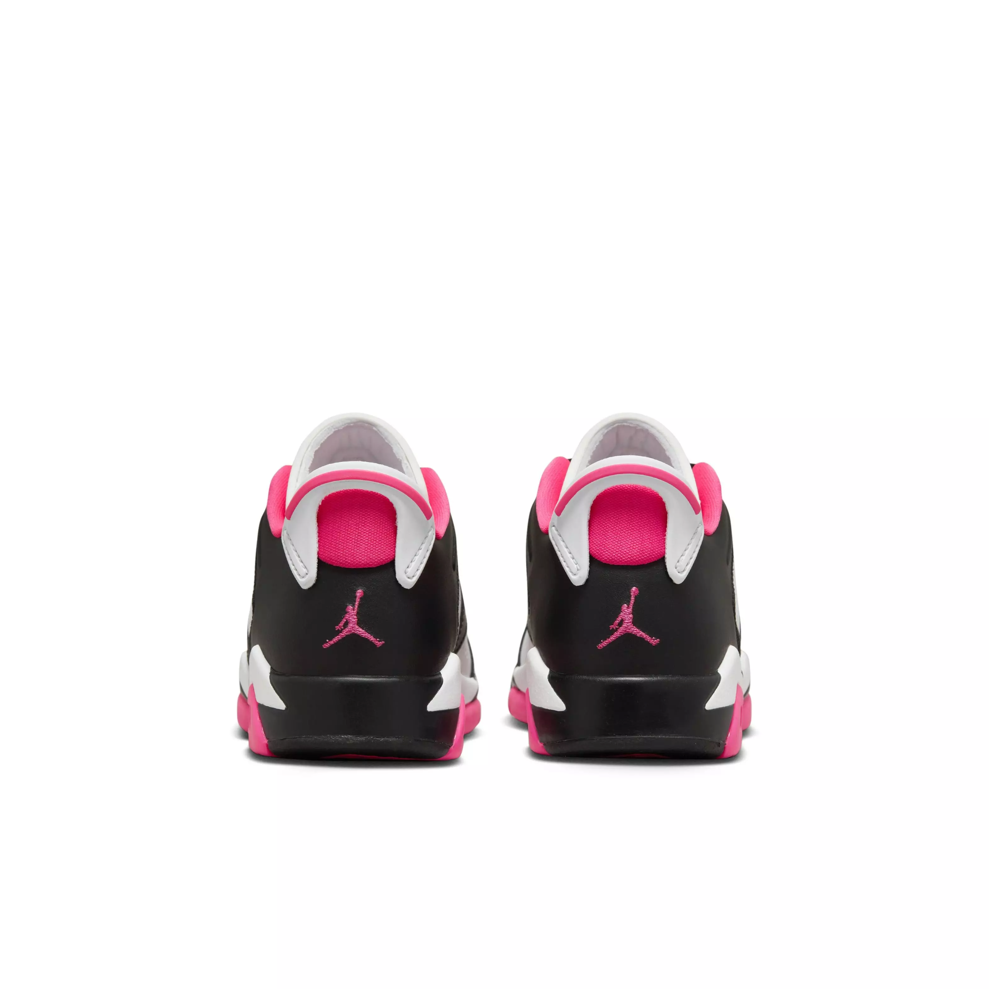 Jordan 6 Retro Low "Fierce Pink" Grade School Girls' Shoe - BLACK/FIERCE PINK/WHITE