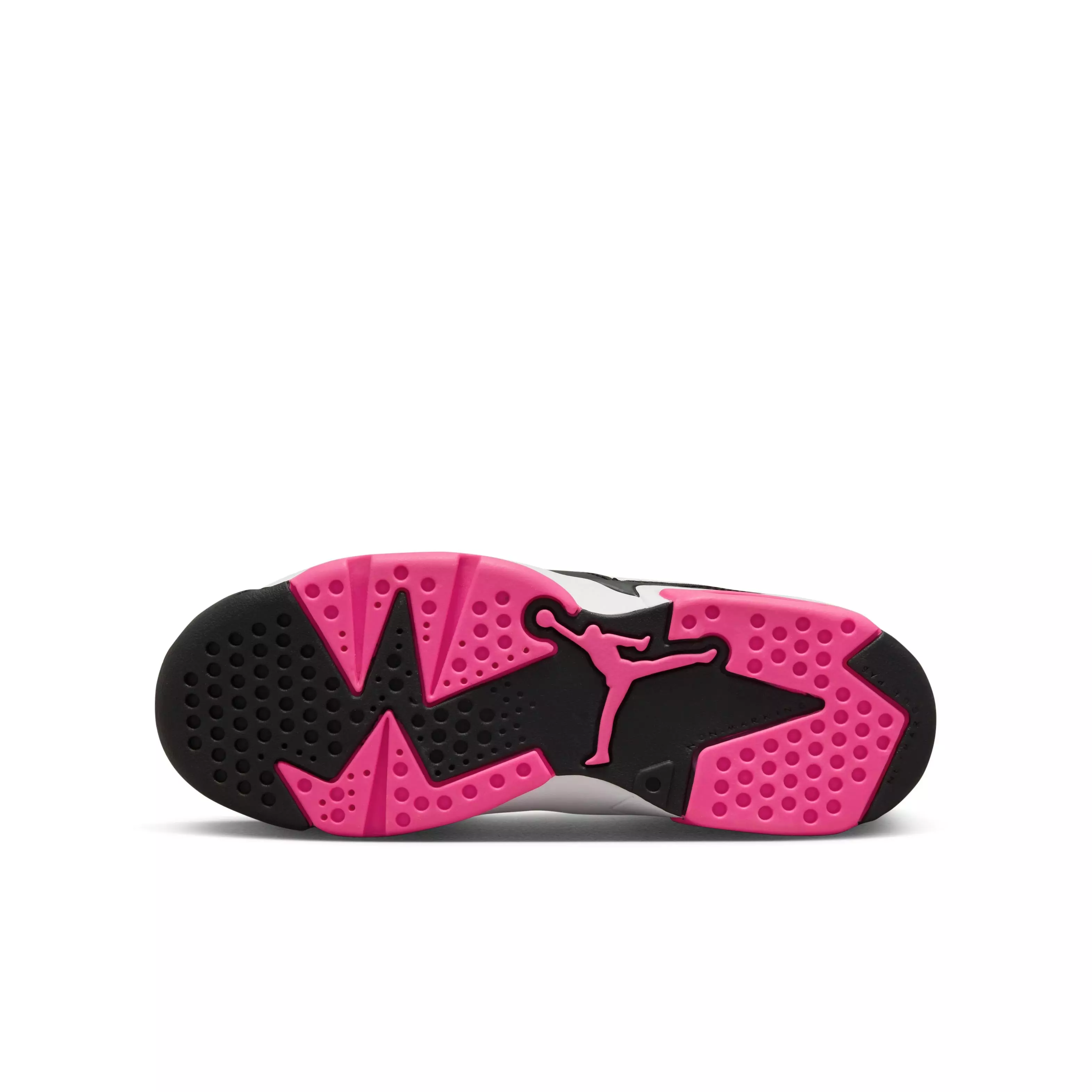 Jordan 6 Retro Low "Fierce Pink" Grade School Girls' Shoe - BLACK/FIERCE PINK/WHITE